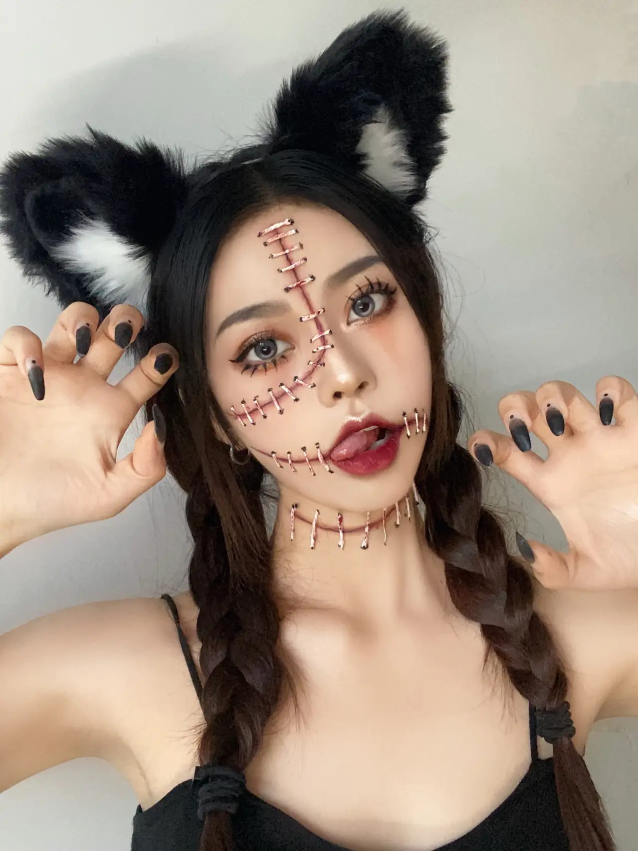 Stitched Doll Makeup