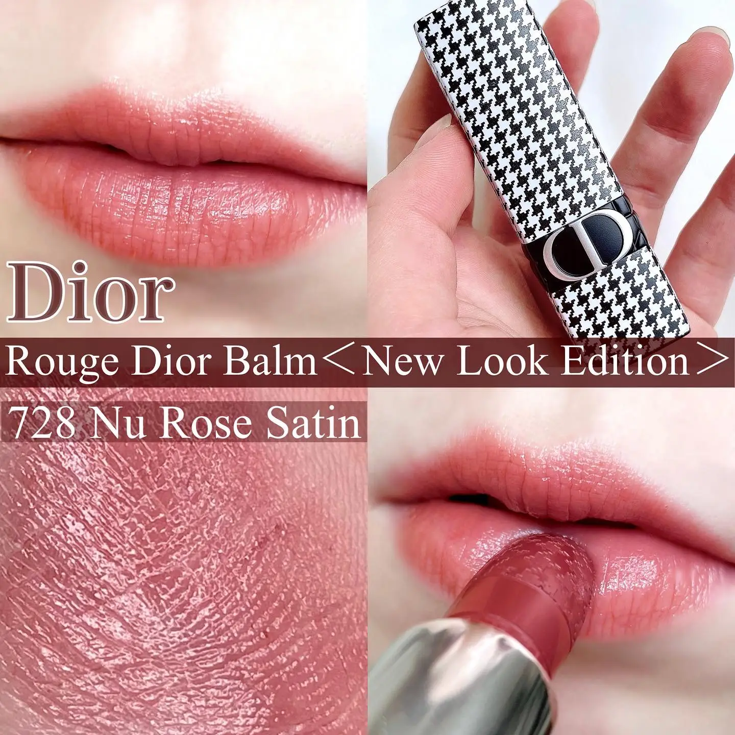 Dior ディオール ニュールック 千鳥 千鳥柄 千鳥格子 リップ 口紅 100