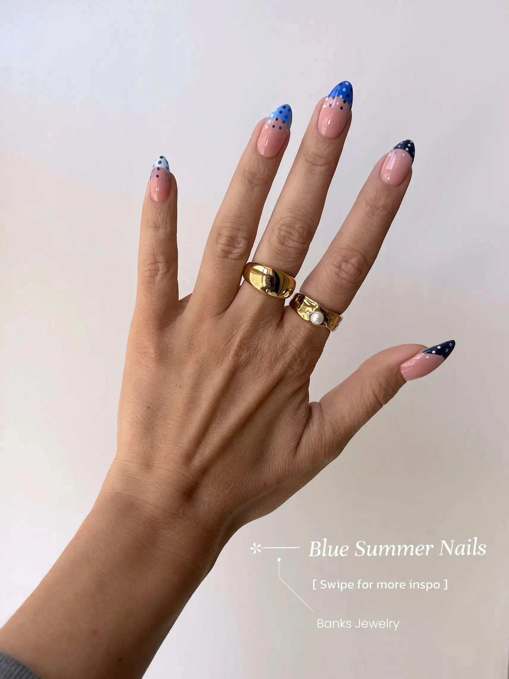 Blue Summer Nails | Gallery posted by WildOneForever | Lemon8