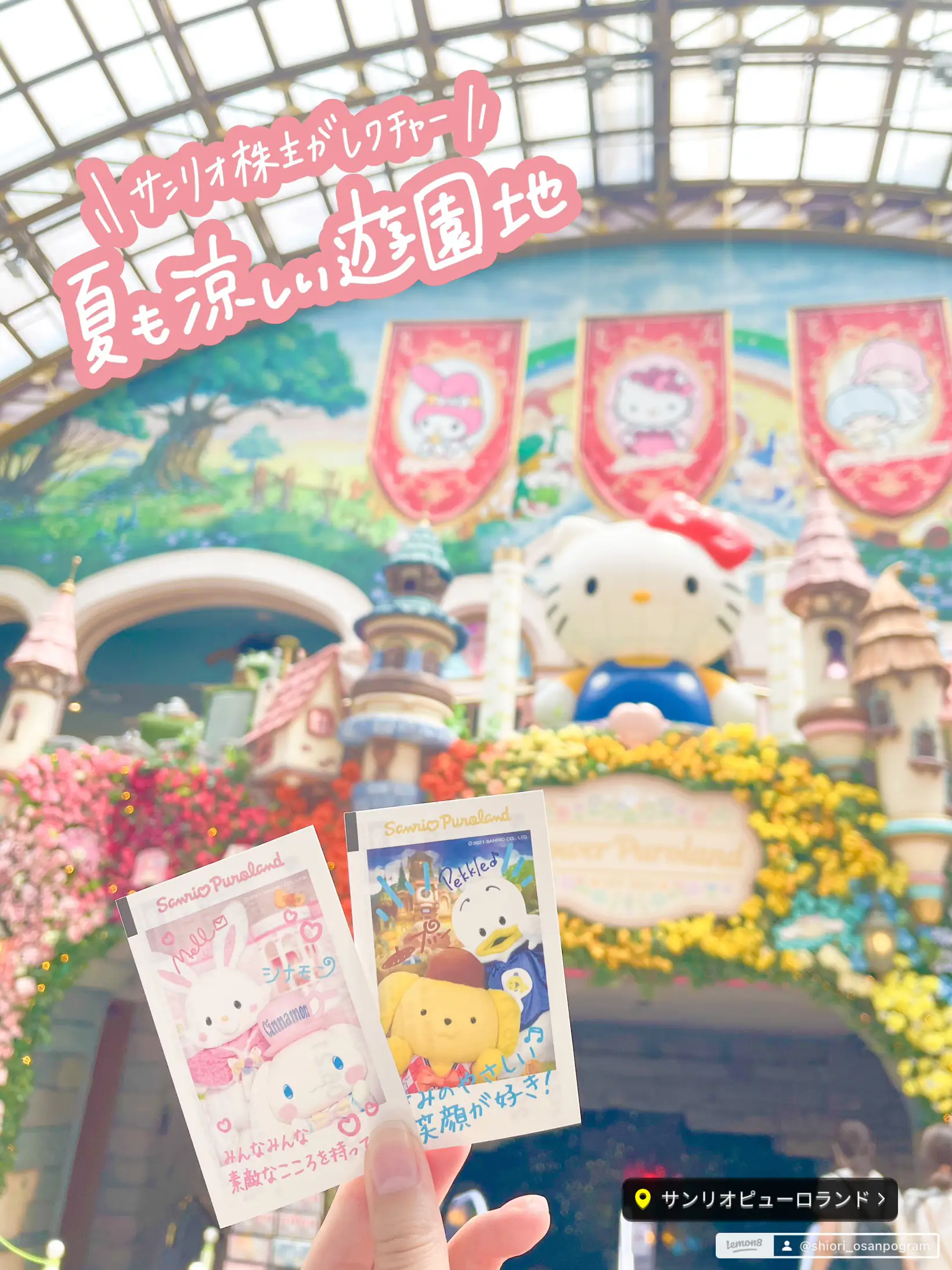 夏休みに☀️】屋内で涼しい遊園地🎠🎀サンリオ株主がレクチャーします