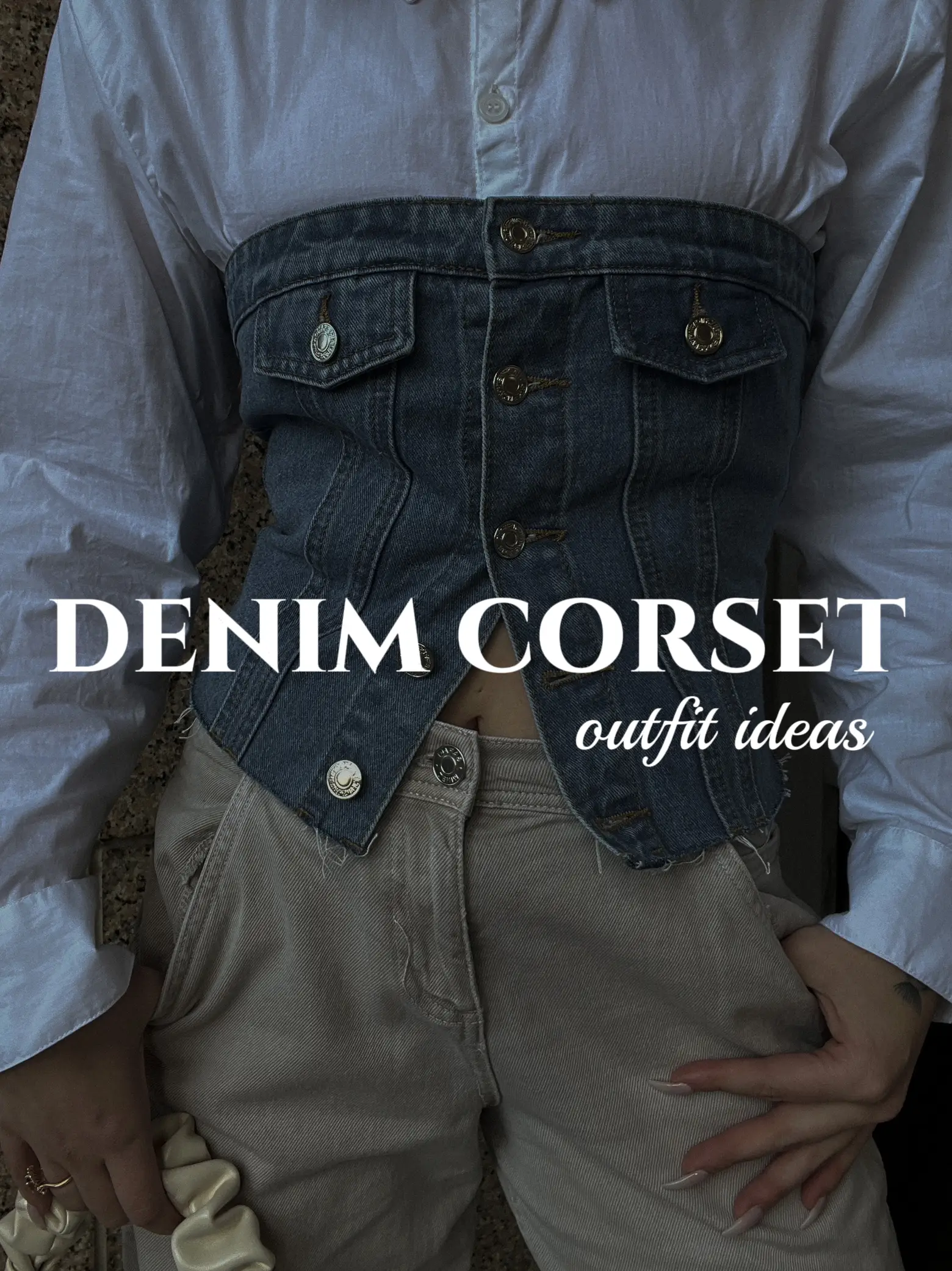 TREND ALERT: How To Style A Denim Corset Top! ✨
