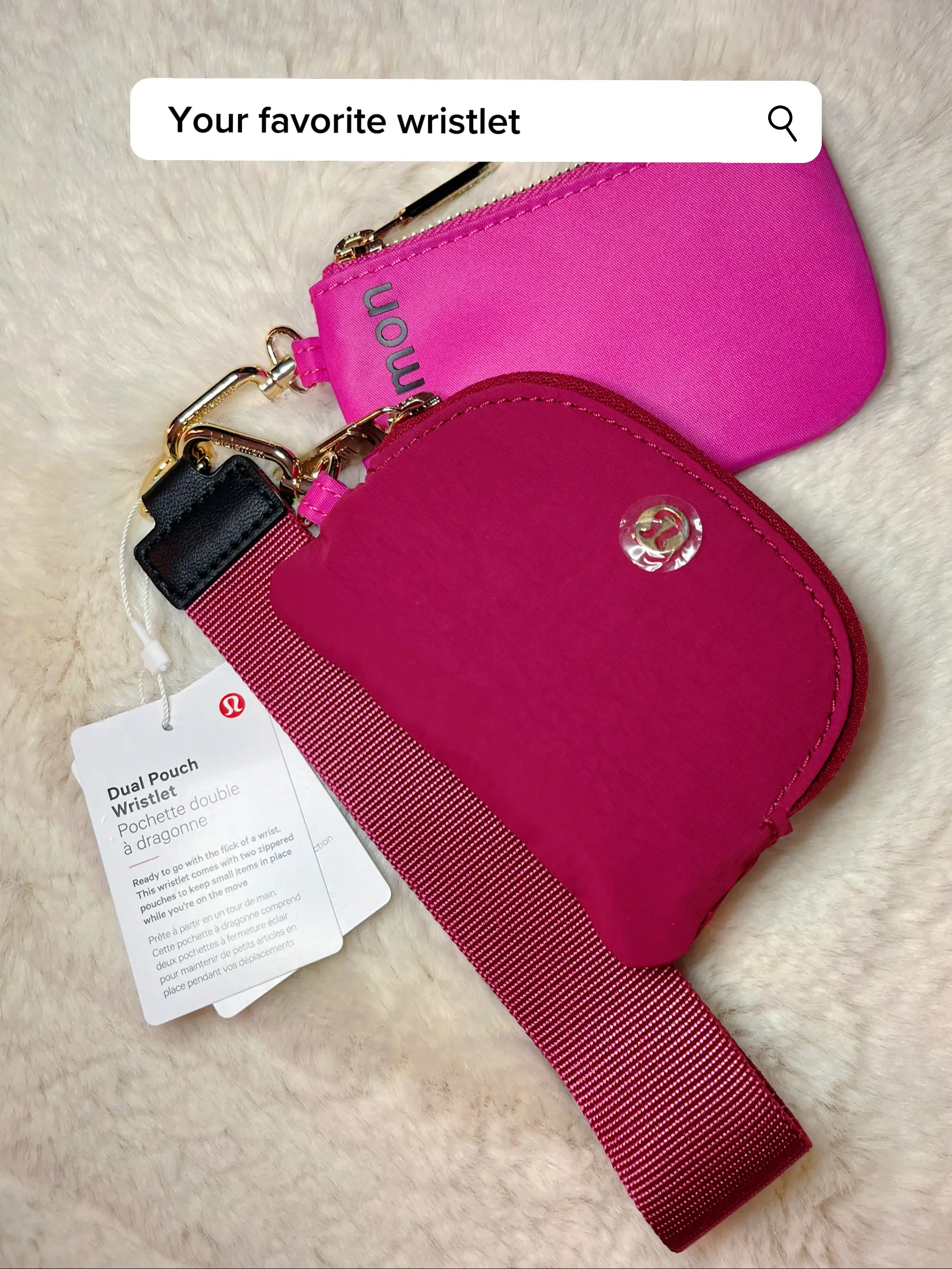 Lululemon athletica Dual Pouch Wristlet, Women's Bags,Purses,Wallets