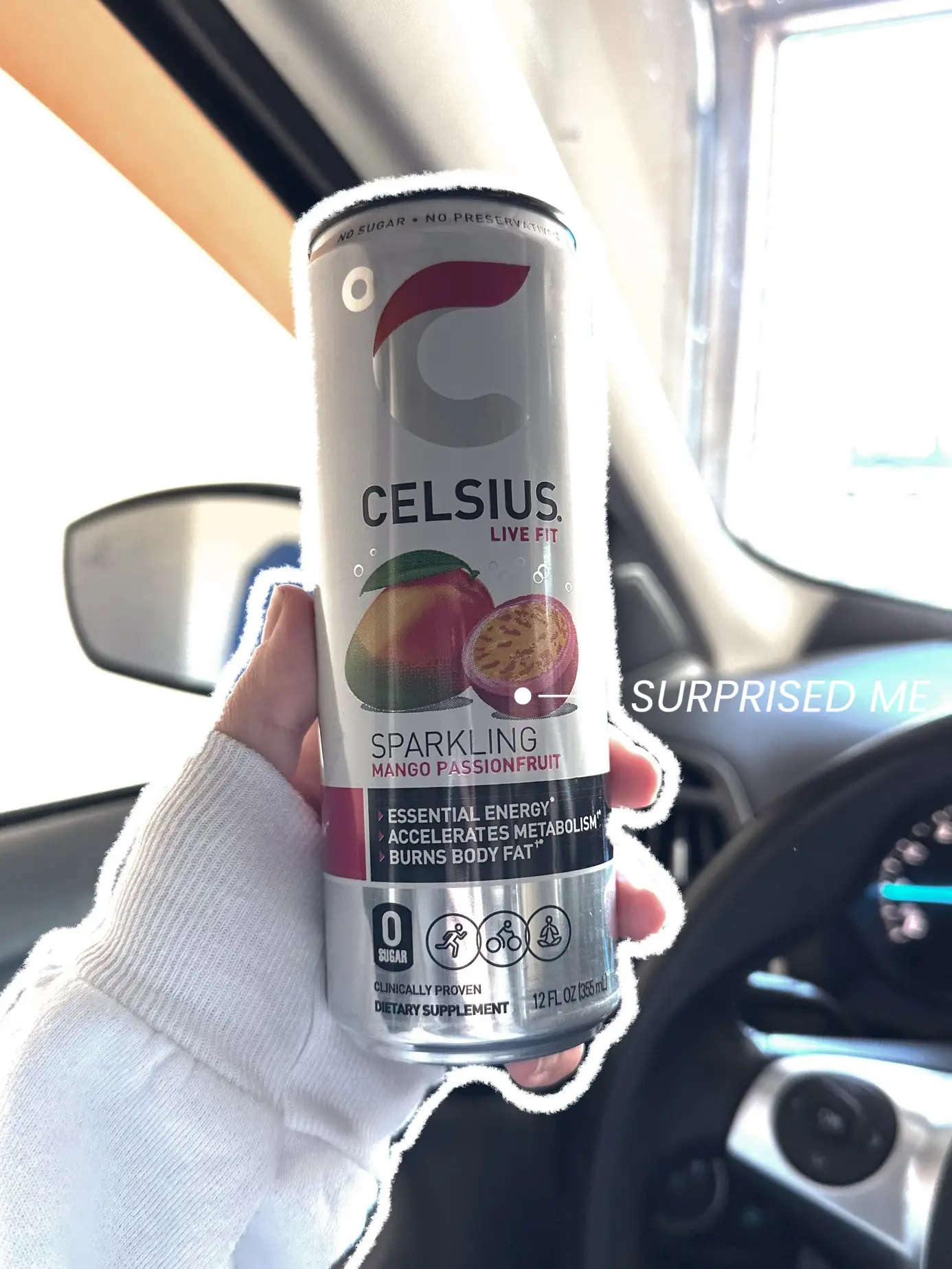 CELSIUS Sparkling Mango Passionfruit, Functional Essential Energy Drink 12  Fl Oz