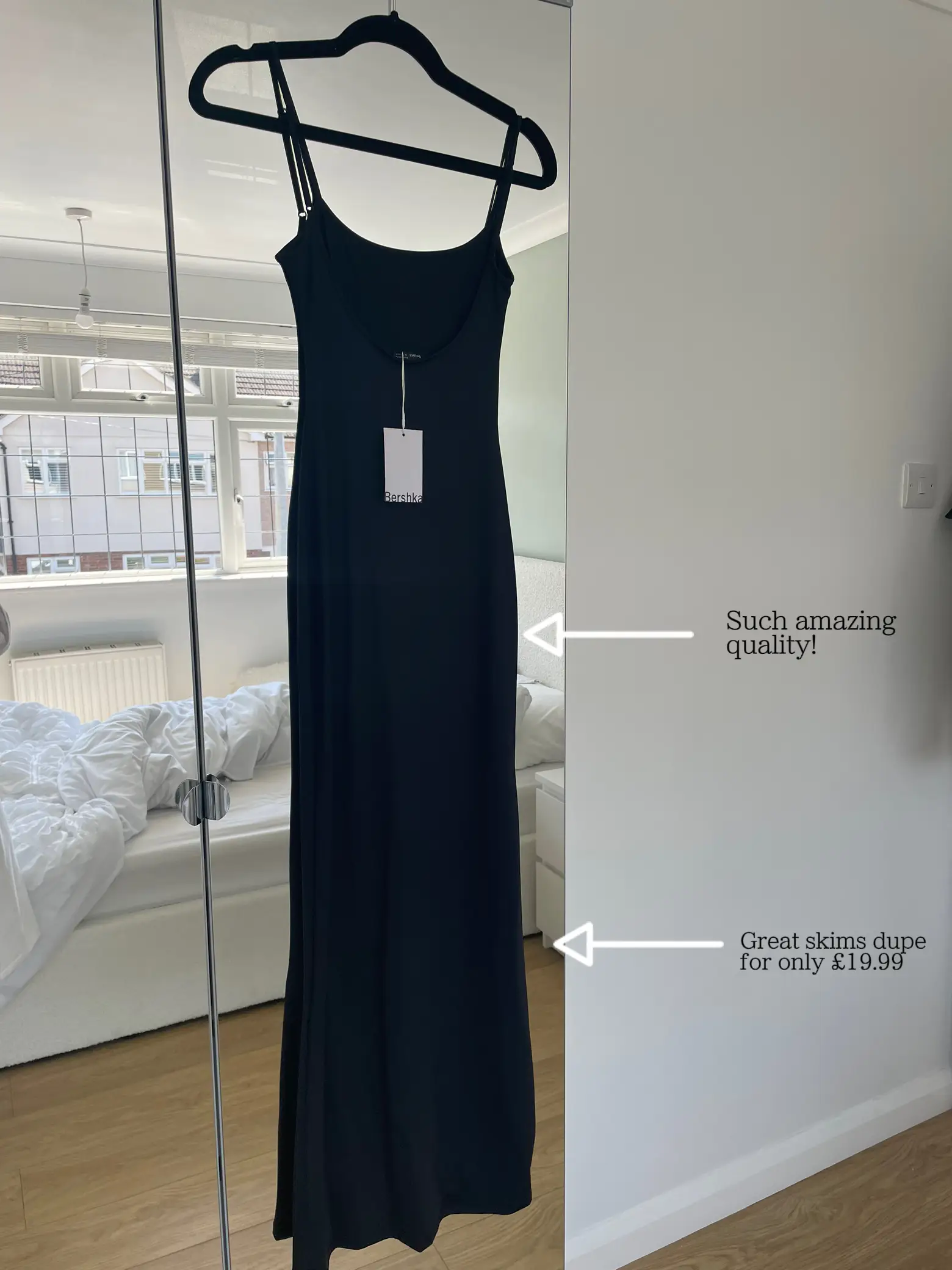 I tried the viral Bershka dress and it's identical to Skims - but it's £56  cheaper