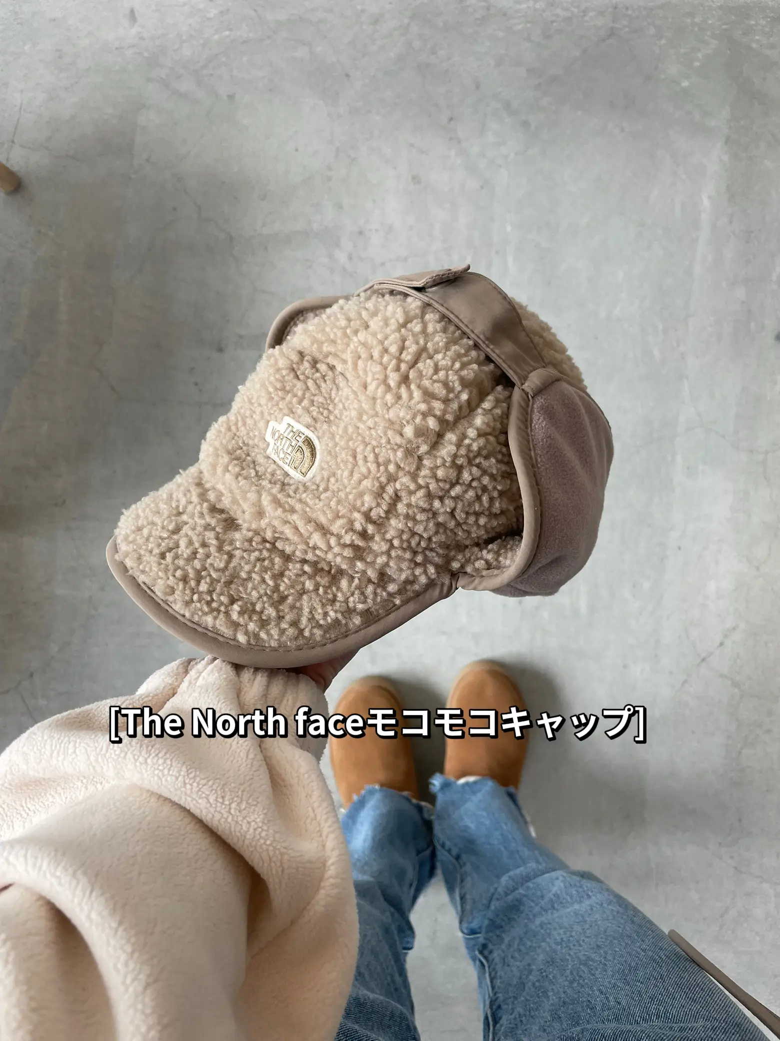 ノースフェイスのモコモコキャップがかわいい！🐏☁️ | Momoが投稿