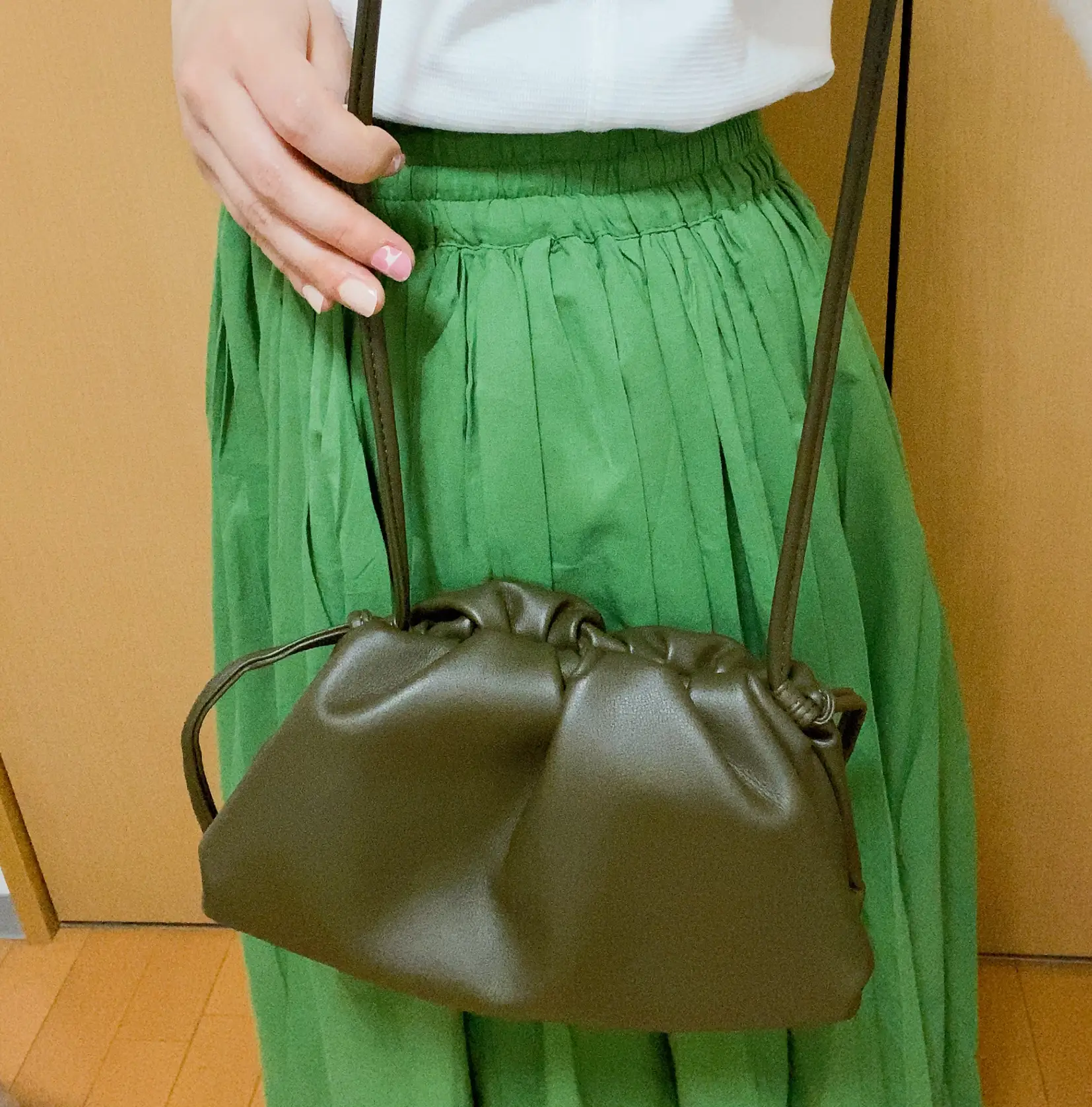 Meet Robyn. A shimmering green & Louis Vuitton fabric handbag with