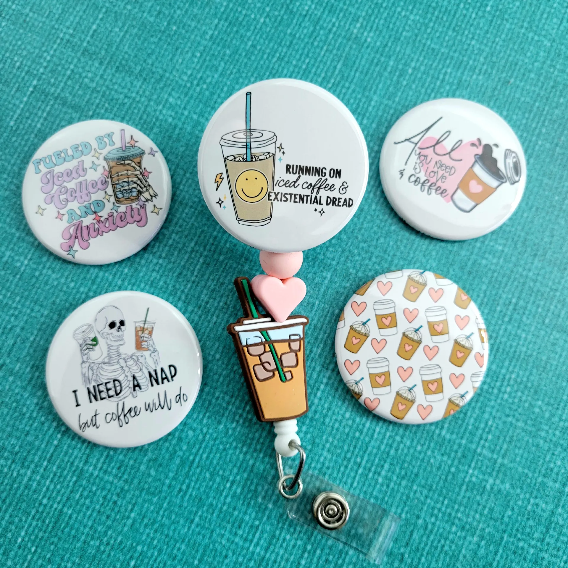 Interchangeable badge reels by NataliaMade