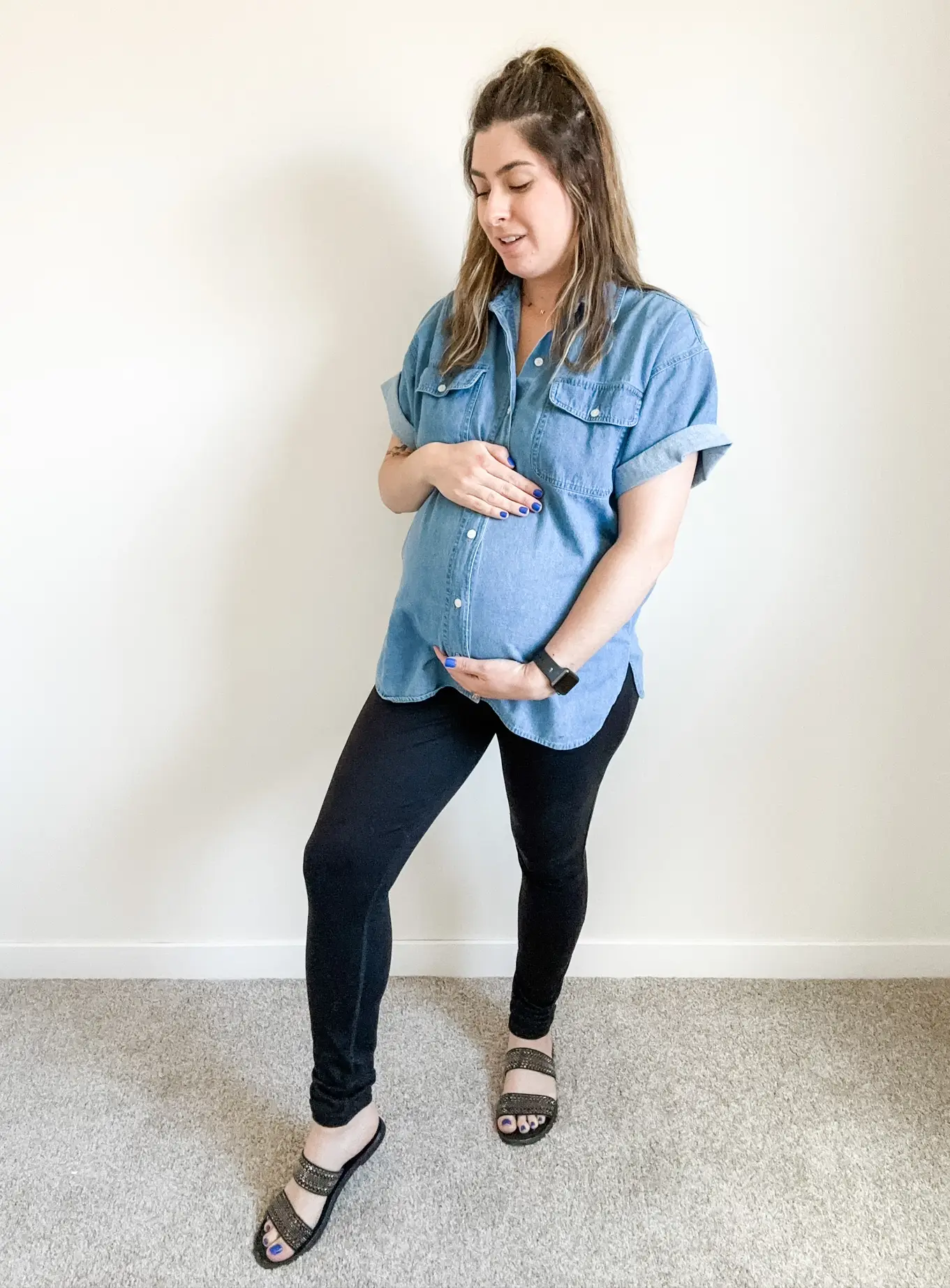 BLANQI, Jeans, Nwt Blanqi Maternity Postpartum Denim Skinny Jeans  Bellyband Light Wash Distress