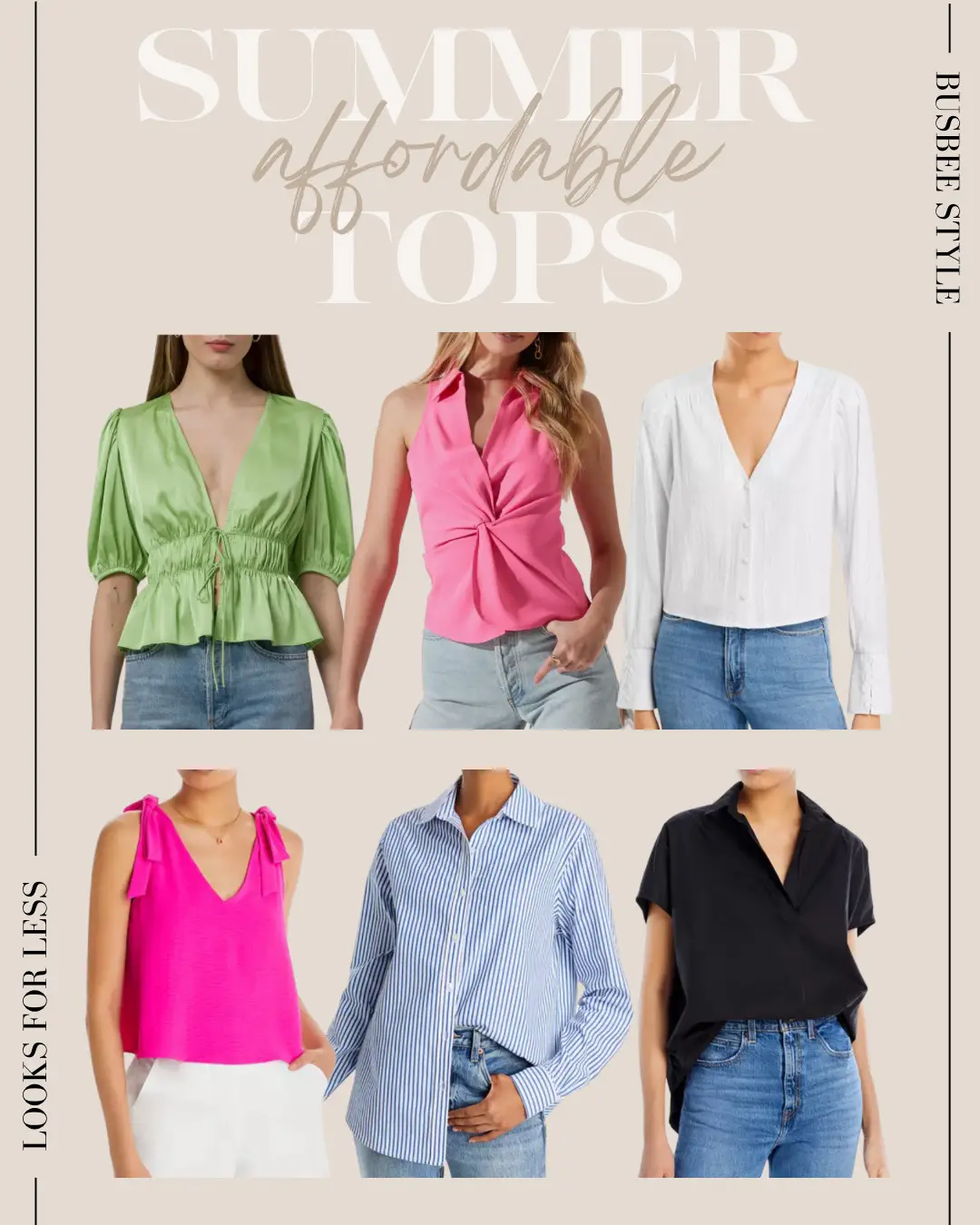 Chic hot sale summer tops