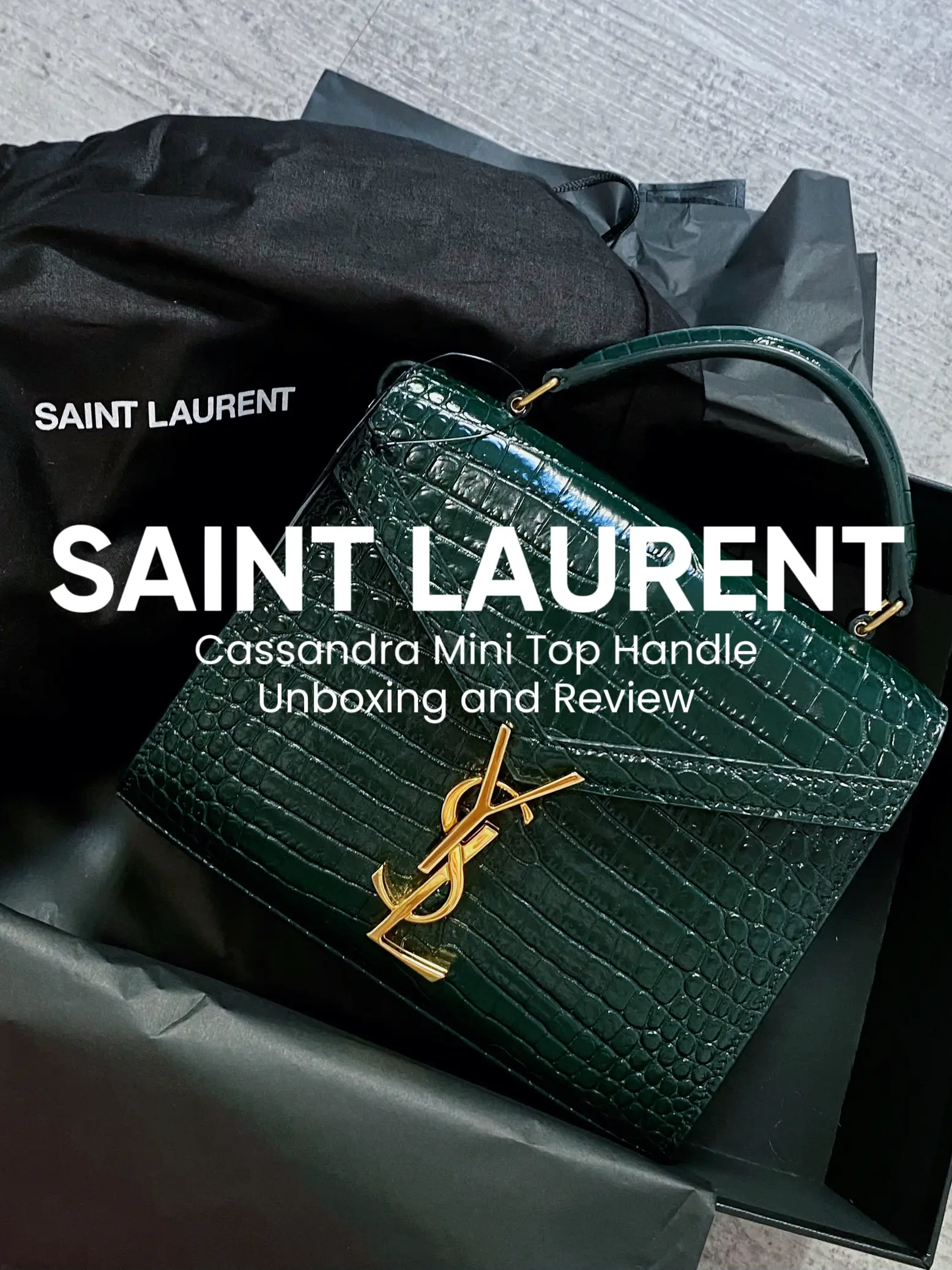 Saint Laurent New Monogram Wristlet Pouch Unboxing and Review
