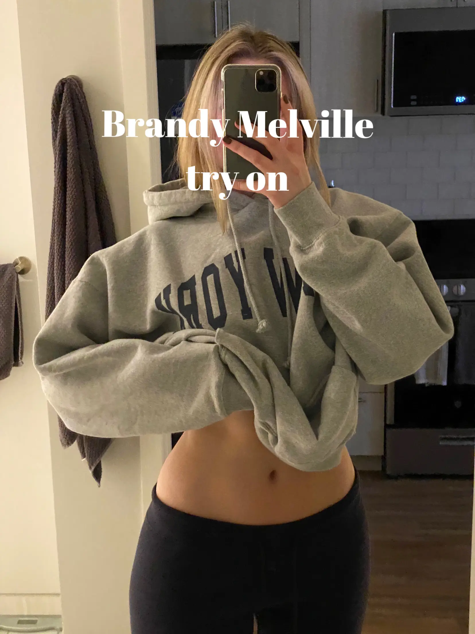 trying on my ENTIRE brandy melville collection + links! 