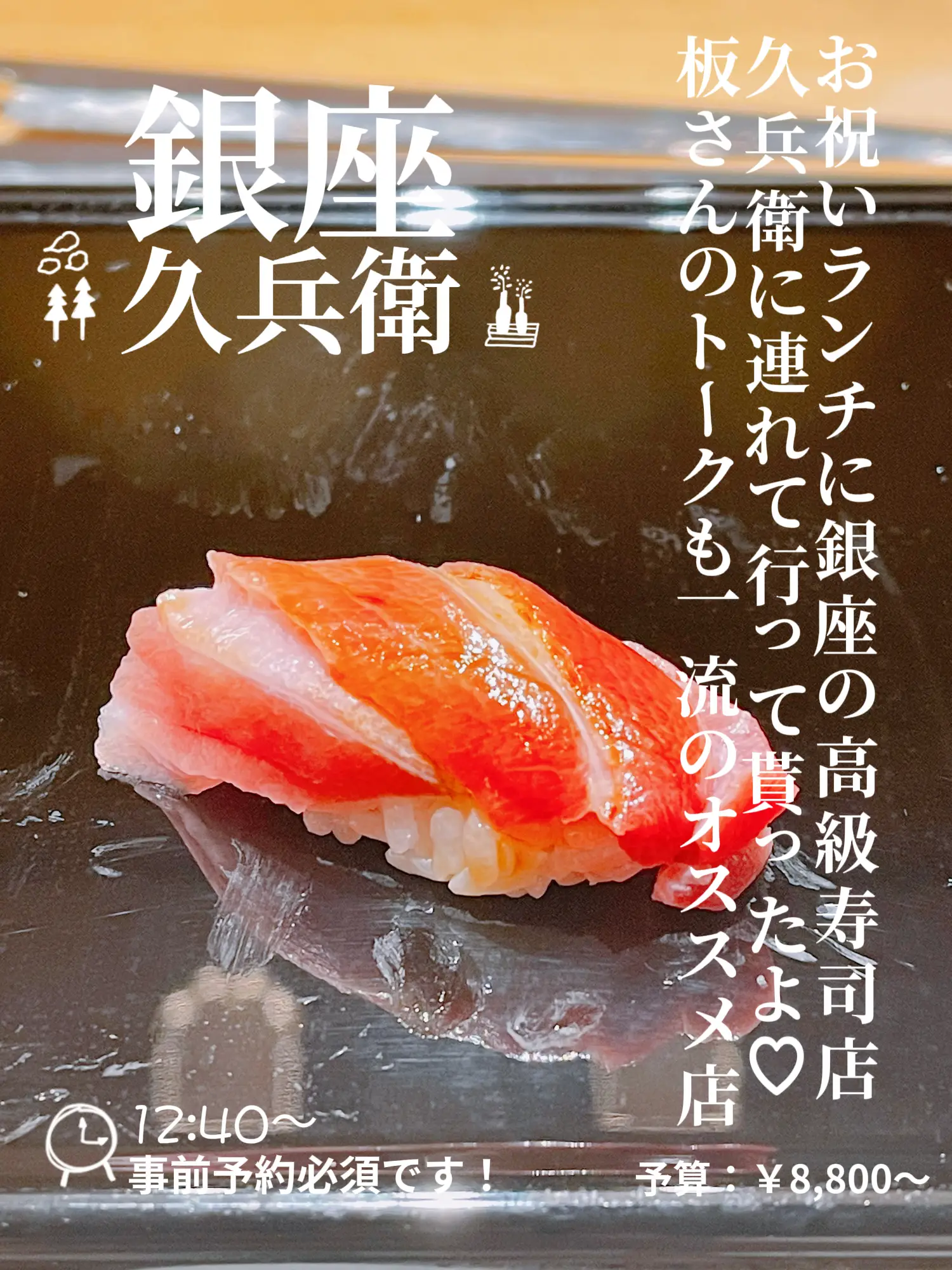 銀座 久兵衛 ☆ お食事券 ☆ 壱万円券 × 4枚 - レストラン/食事