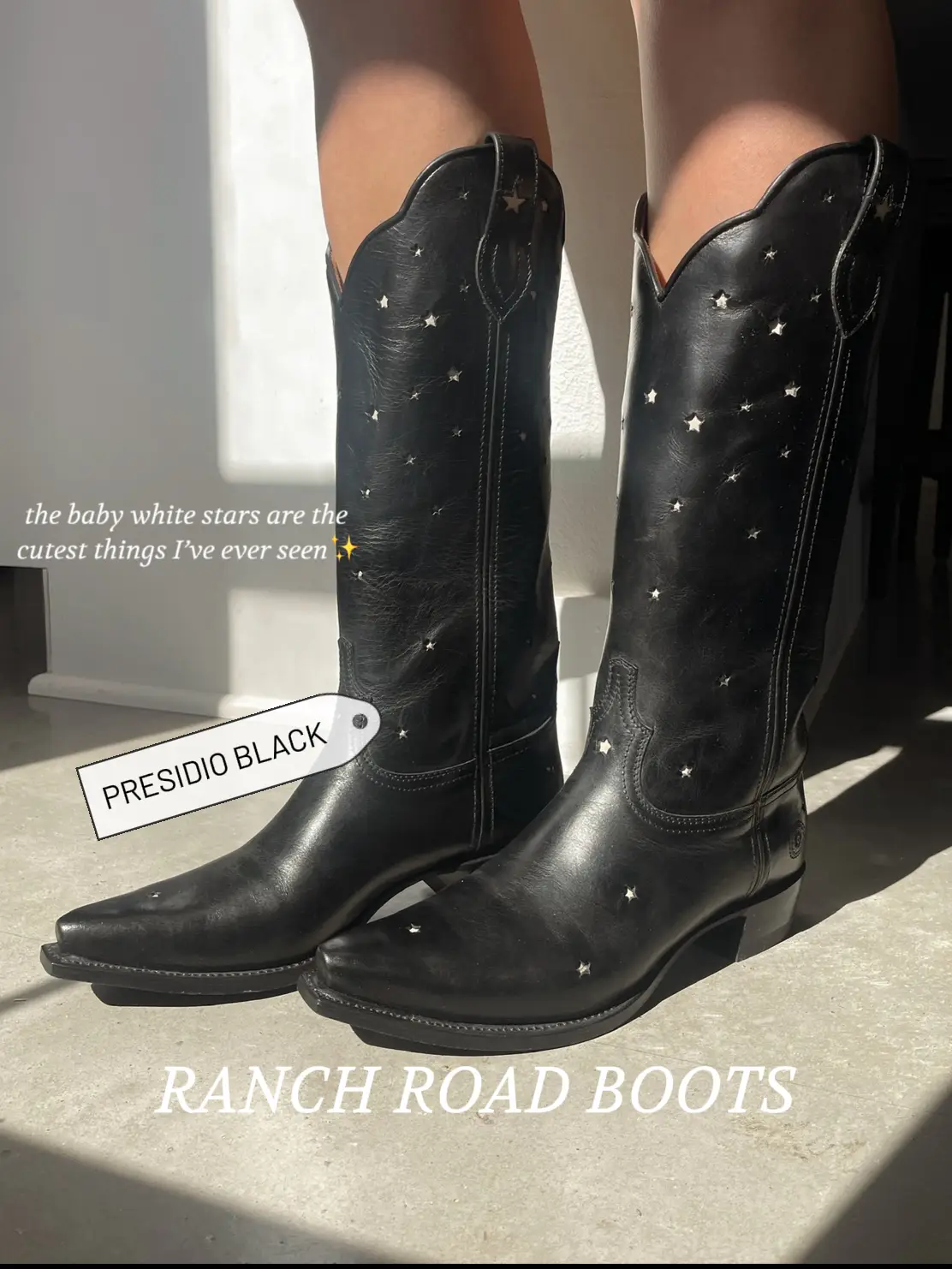 boots with stars on them