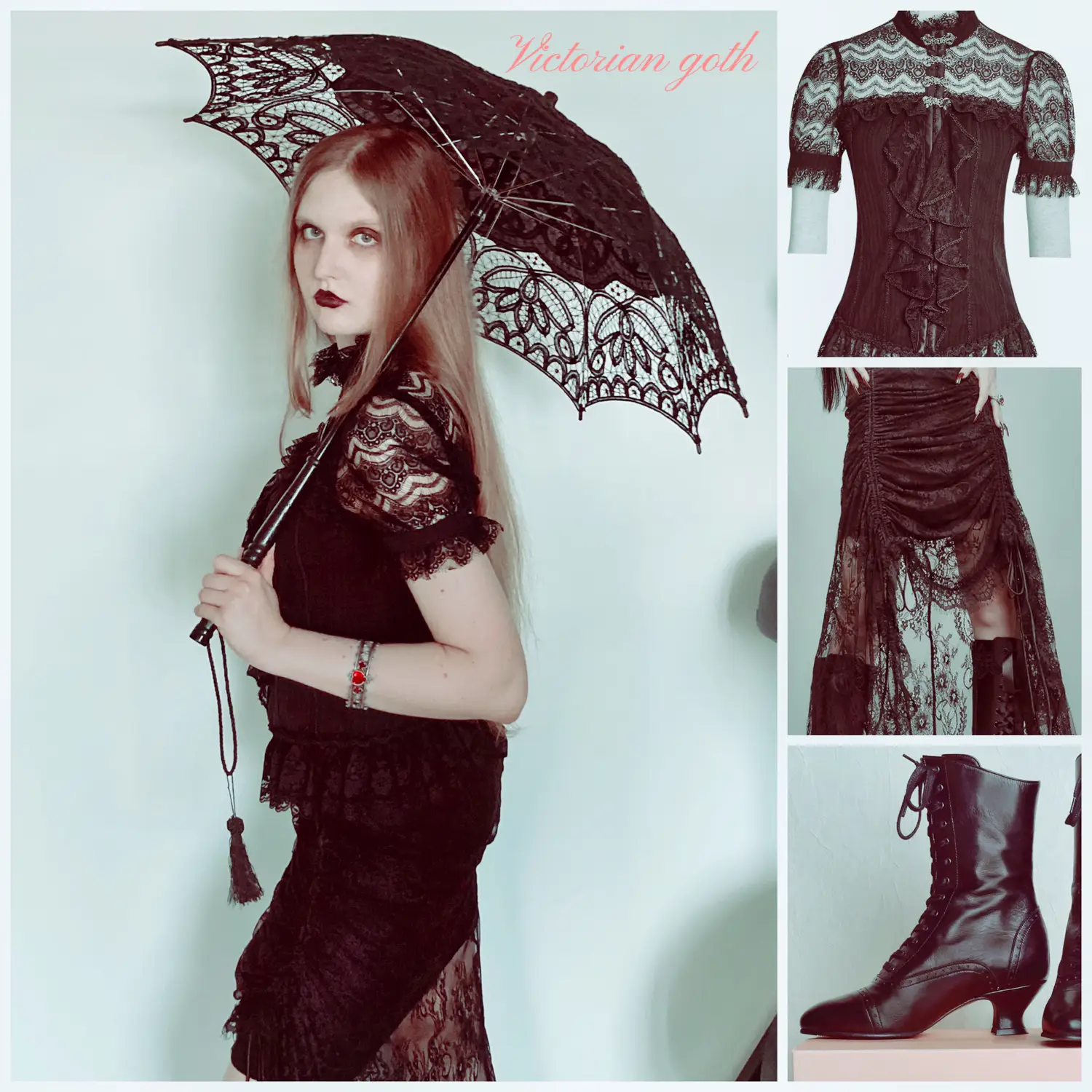 lady in black  Gothic fashion, Gothic outfits, Victorian goth