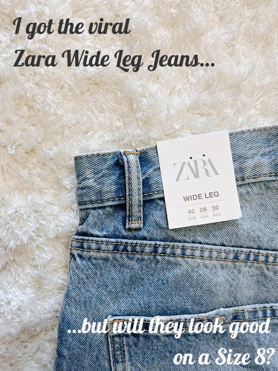I tried on the viral gold jeans from Zara but it was a fail - they