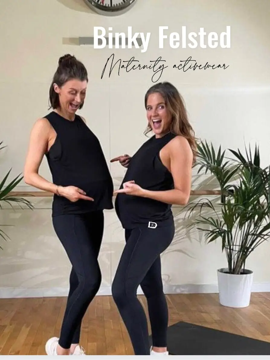 Poshdivah Black Maternity Athletic Leggings Women's Size Small NEW - beyond  exchange