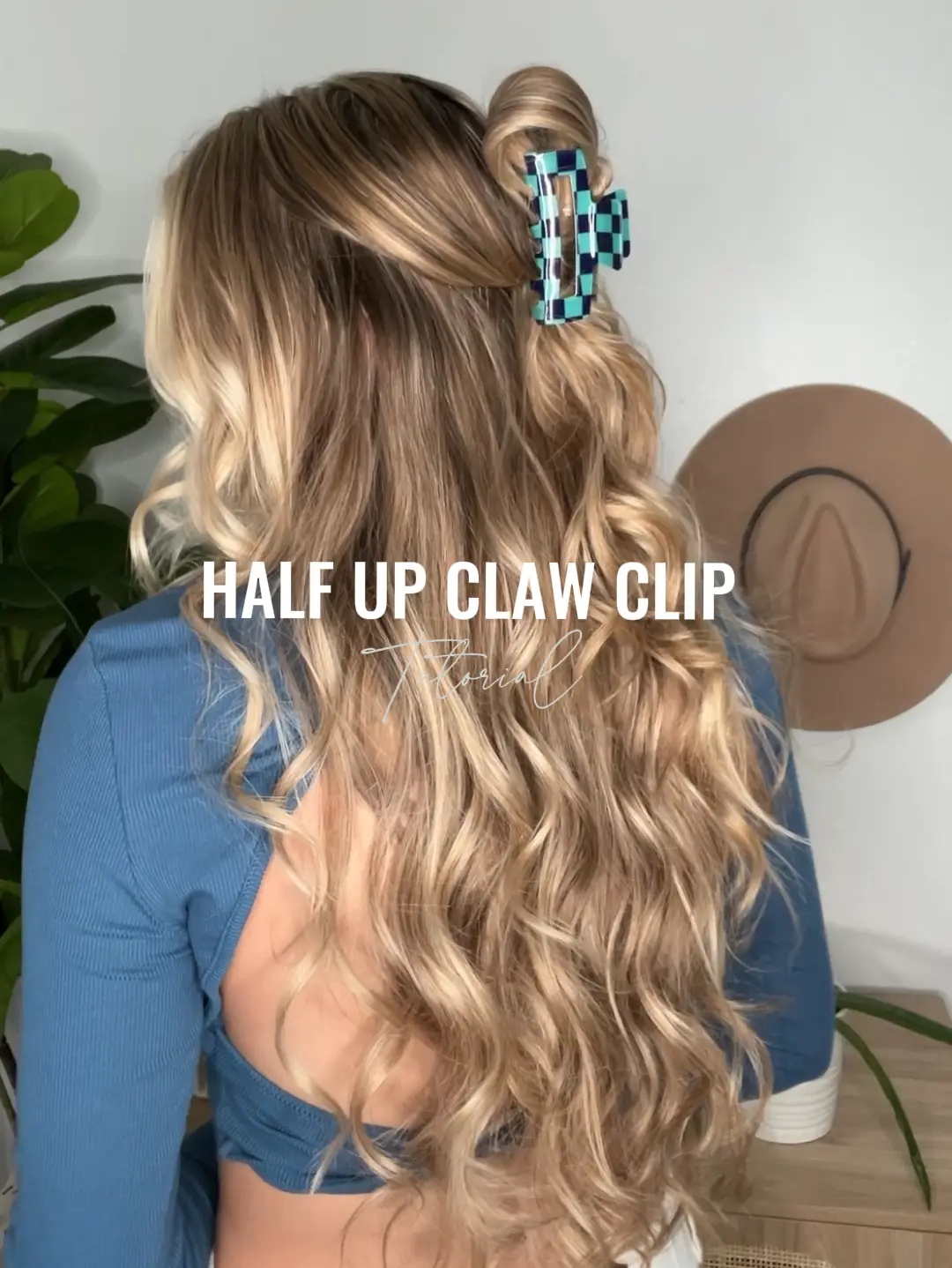 Half Up Claw Clip Tutorial  Video published by Michelle Kramer