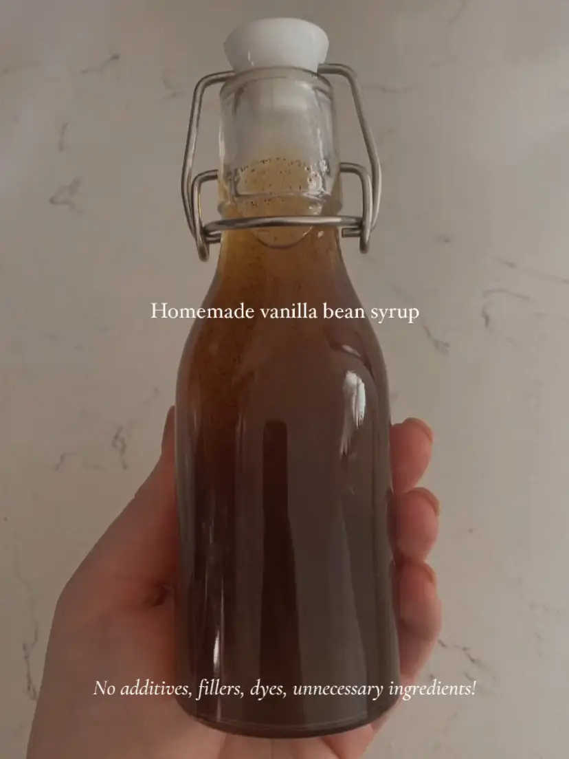 Homemade vanilla bean syrup Gallery posted by River Regan Lemon8