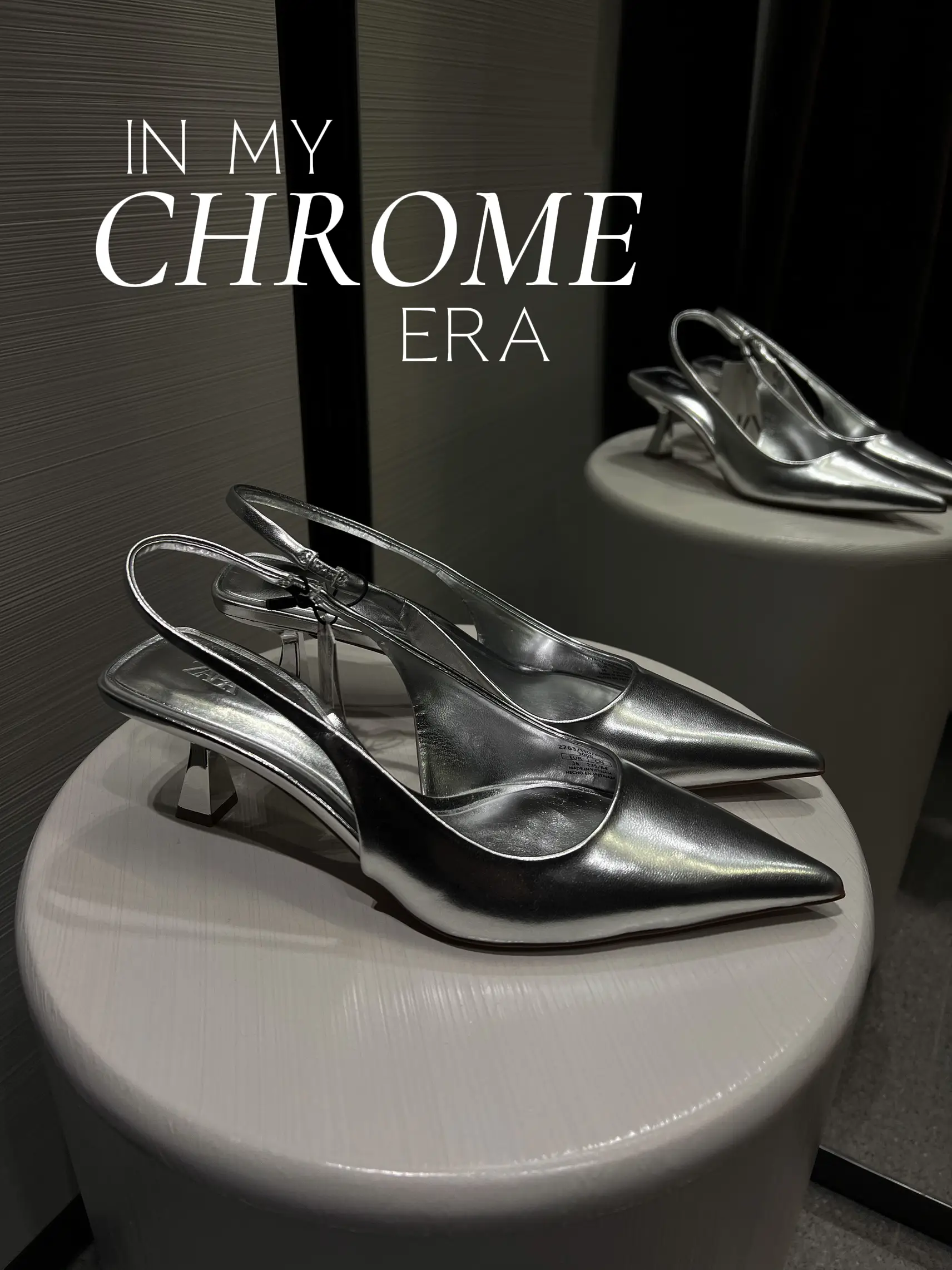 Chrome heels on sale