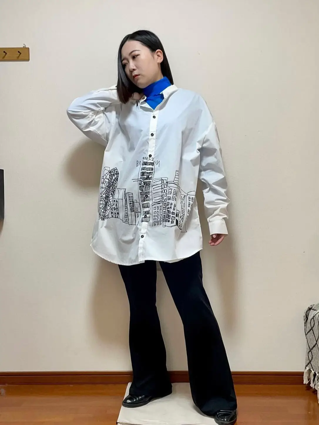 🟦原色カラーでレイヤードコーデ🟦 | FUKAが投稿したフォトブック | Lemon8 