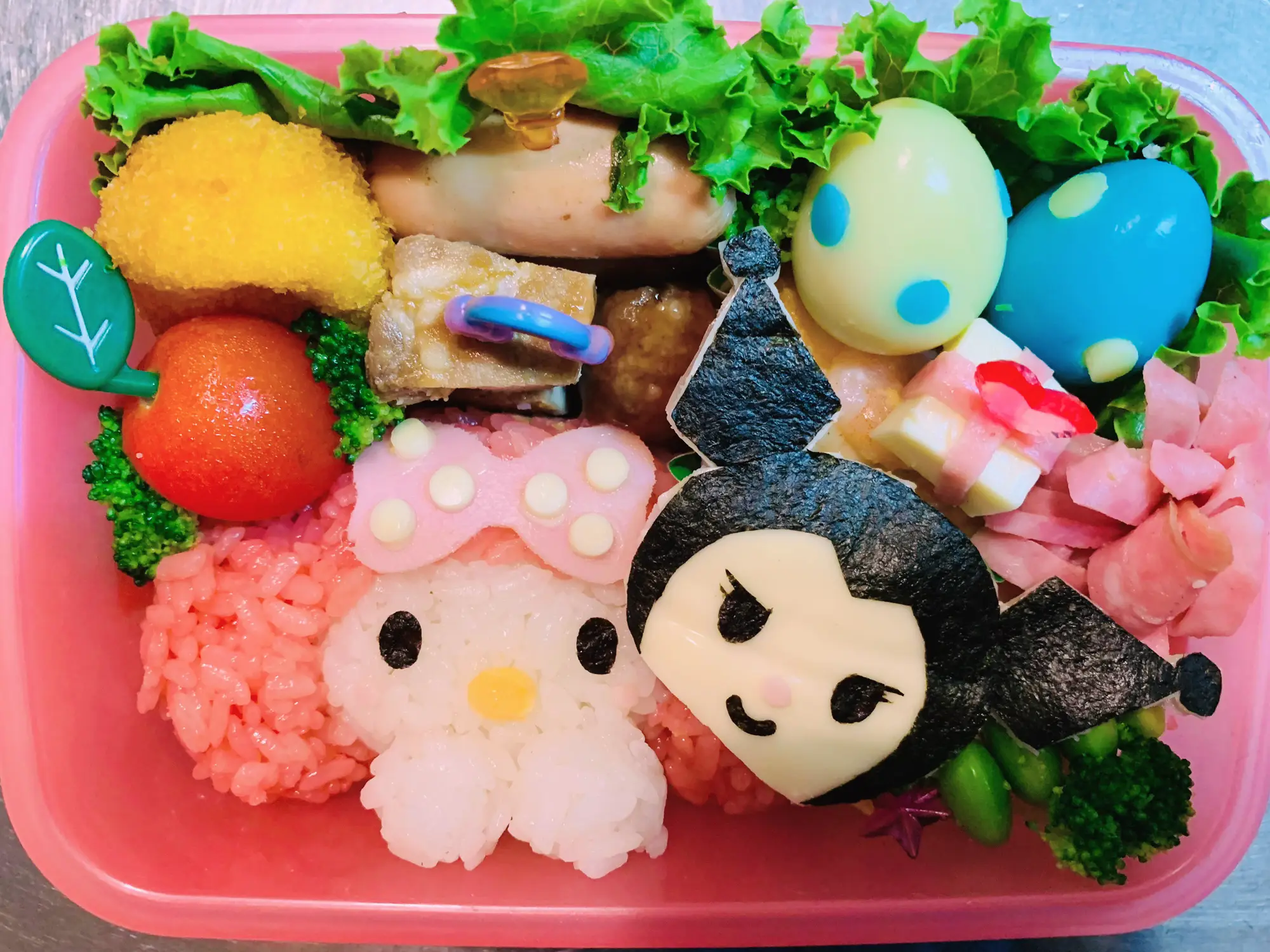 Kuromi-chan & My Melo Bento  Bento box, Bento, Bento box recipes