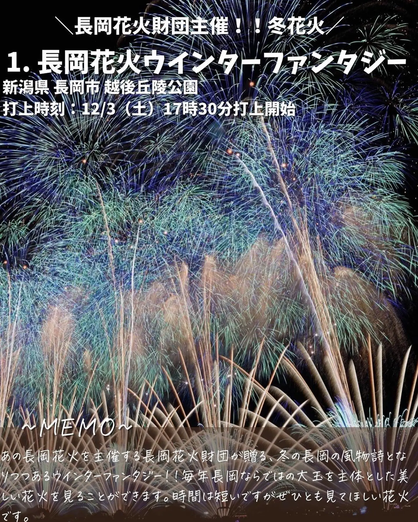 長岡花火大会チケット(8/2)左岸マス席&イオン長岡店の駐車場