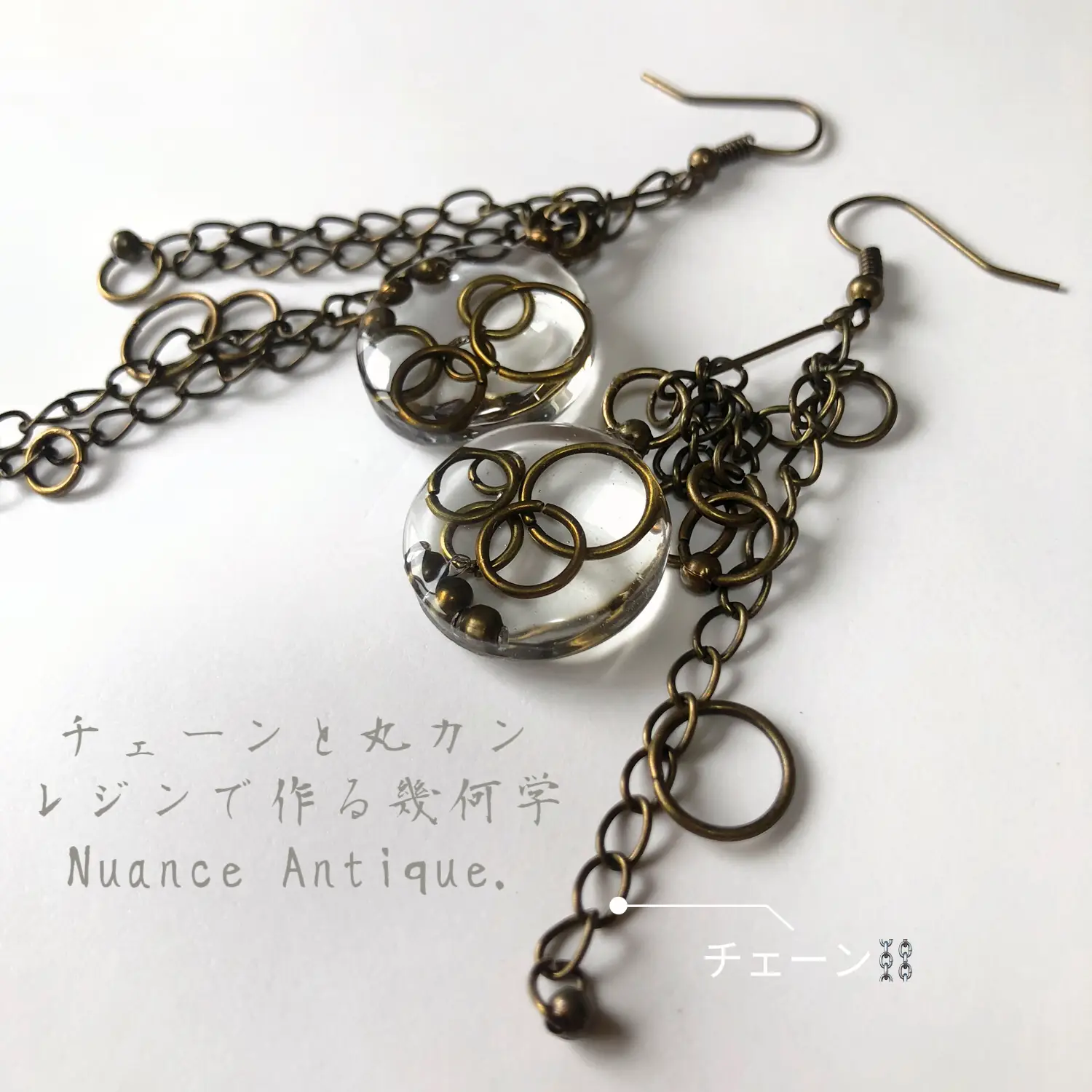 幾何学のAntique nuanceピアス-ユニセックス- | KUMACOが投稿したフォトブック | Lemon8