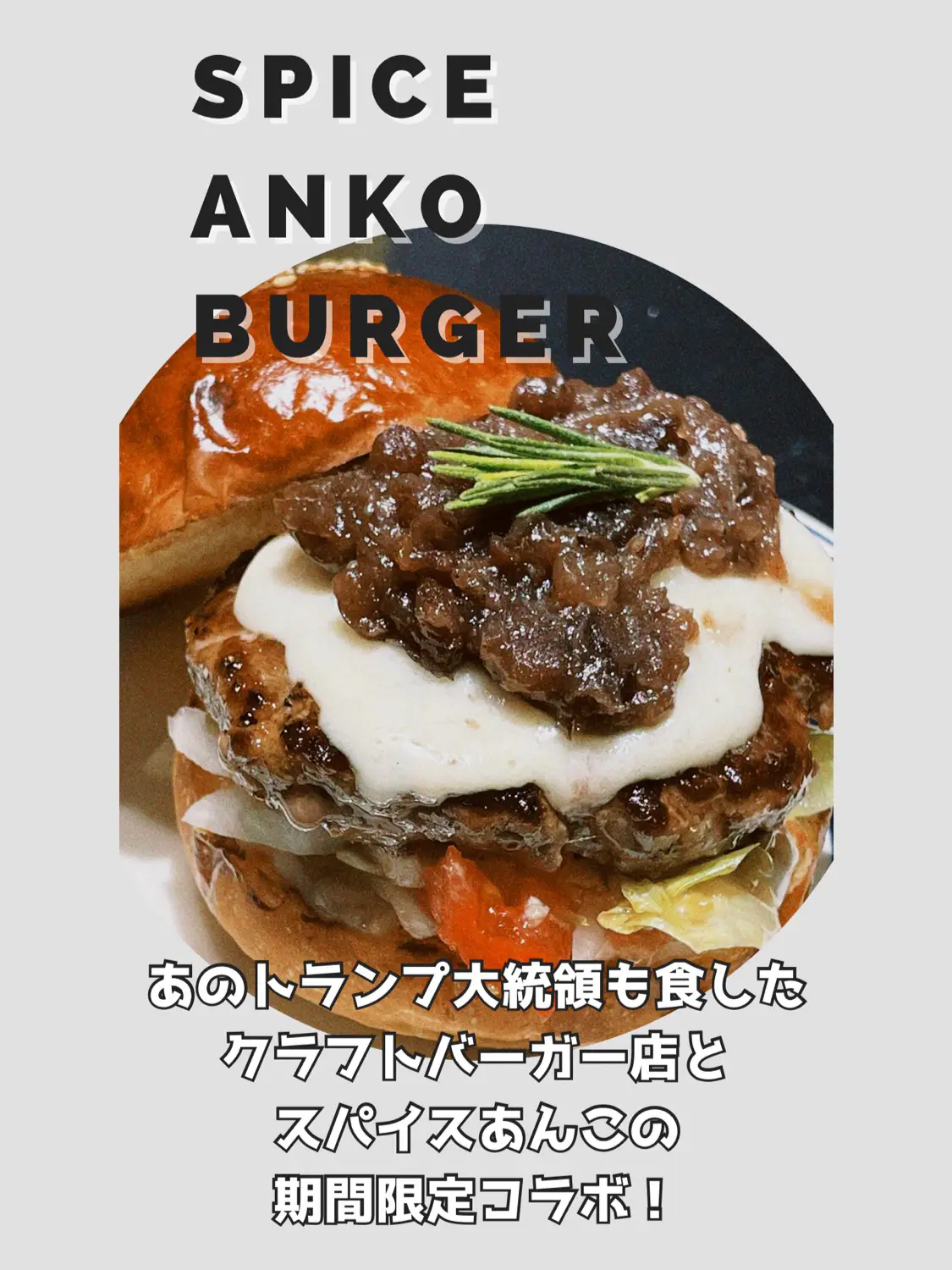 食欲と好奇心を掻き立てる⚡️スパイスあんバーガー誕生！ | あお