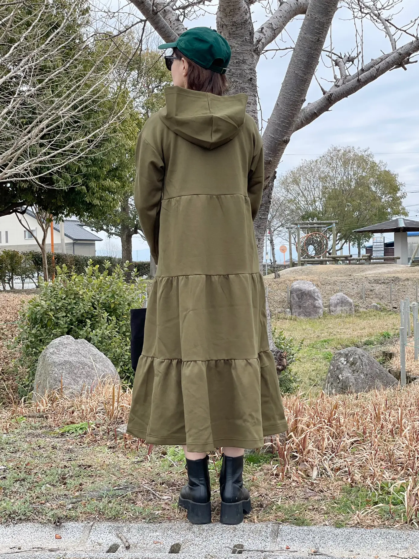 フード付きで可愛いティアードワンピース😍 | Maが投稿したフォト  