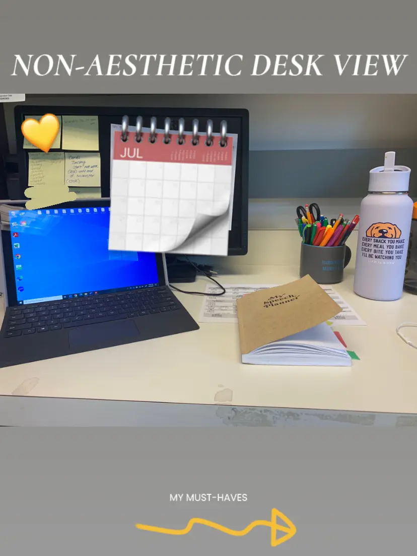 Realistic & Non-Aesthetic Desk Tour: ADHD Edition