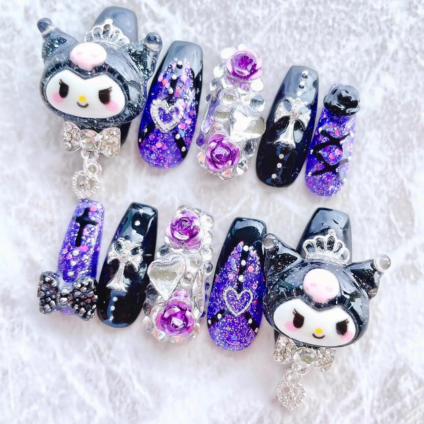 クロミネイルチップ🔮💜🗝🖤クロミちゃんネイル サンリオネイル💖 | ⚜️ayunail⚜️が投稿したフォトブック | Lemon8