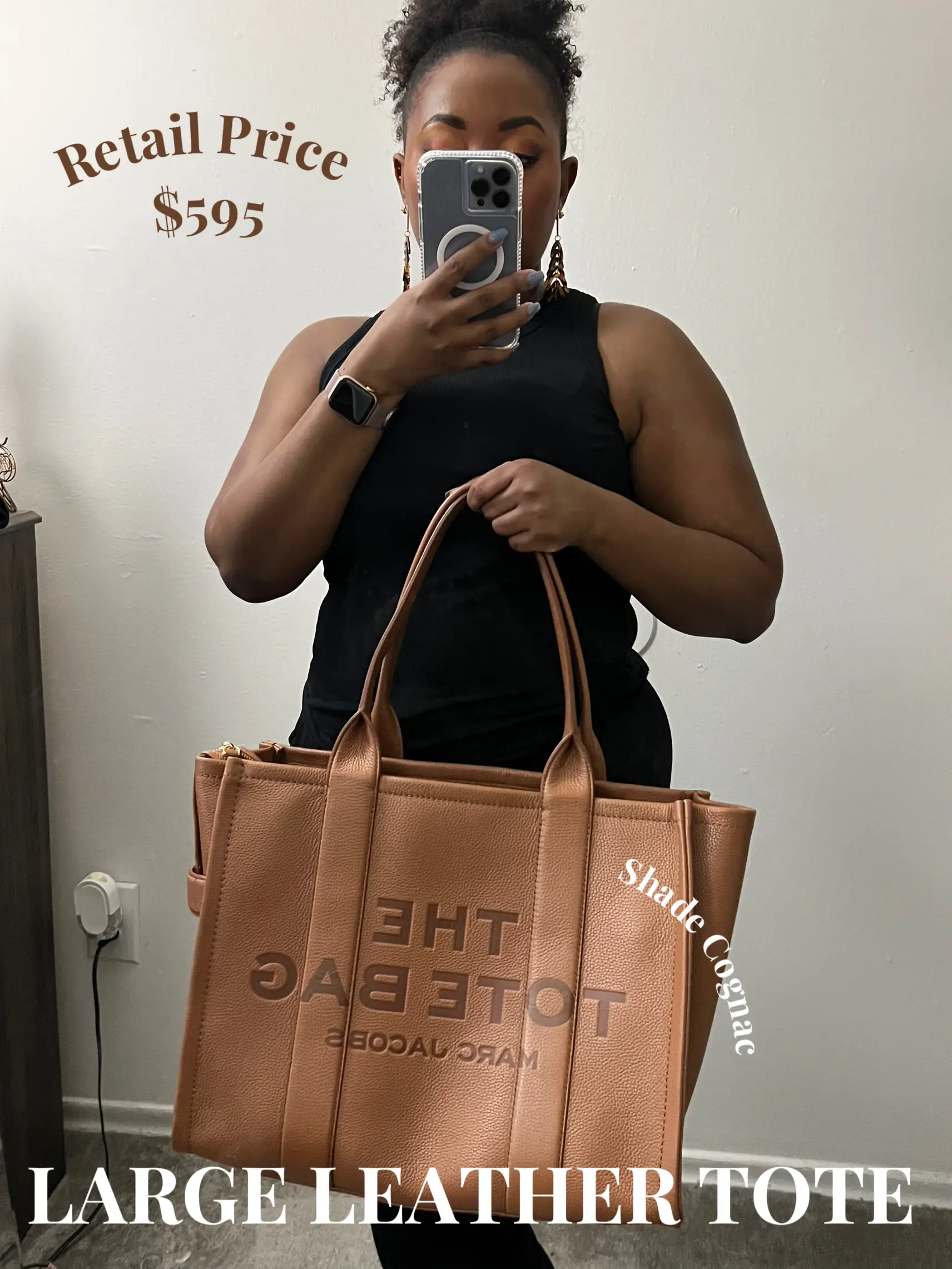 MEDIUM LEATHER MARC JACOBS TOTE UNBOXING/REVIEW 