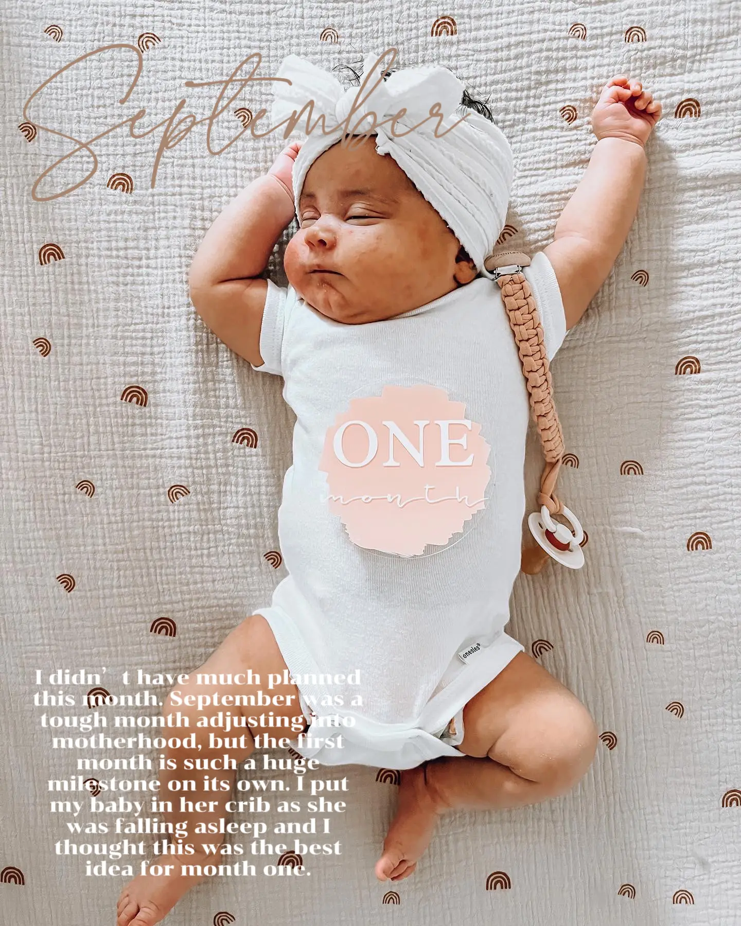 First month baby store photos