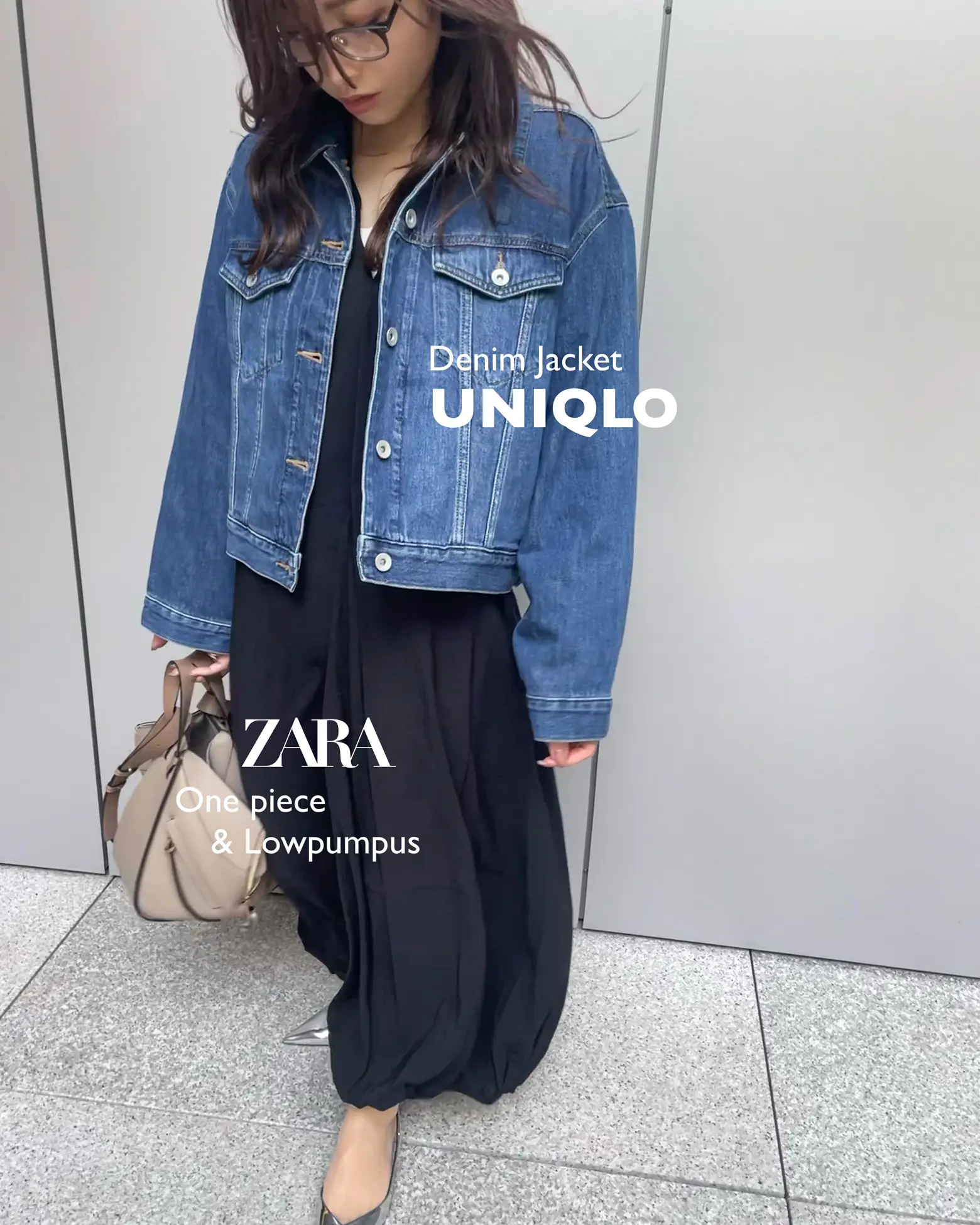 UNIQLO】デニムジャケット【ZARA】ワンピース | asamimiiiiが投稿した