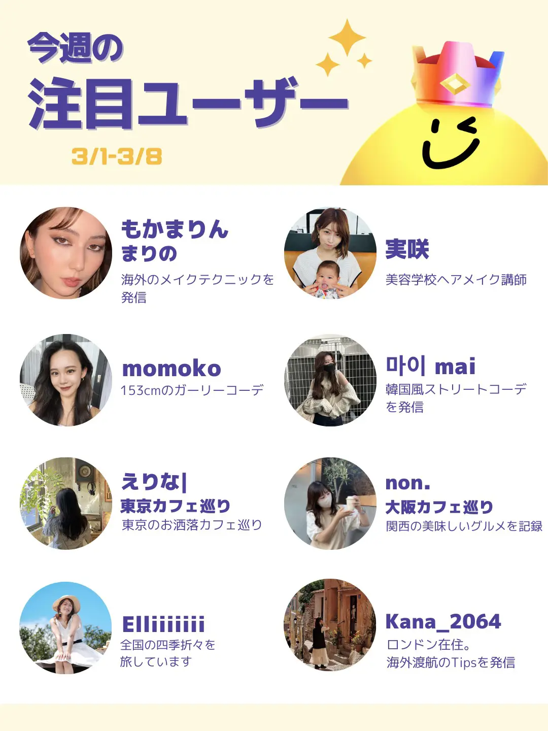 運営Pick！今週の注目ユーザー🔥15人【3/1-3/8】 | Lemon8公式が投稿