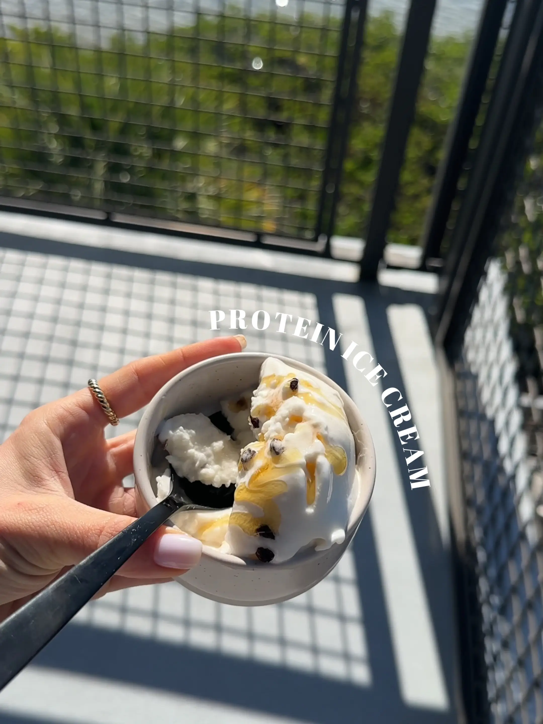 PROTEIN ICE CREAM Video published by Sydney Adams Lemon8