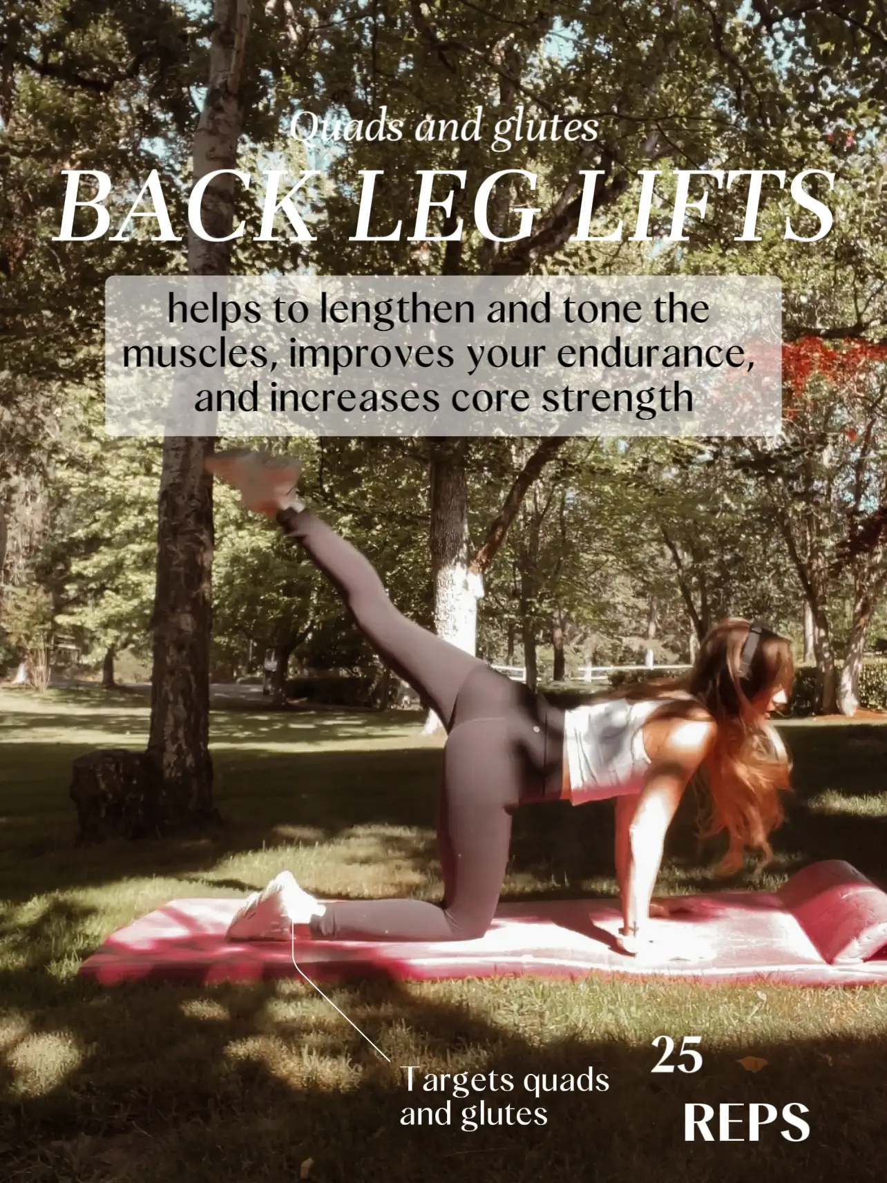 Back leg lifts online for glutes