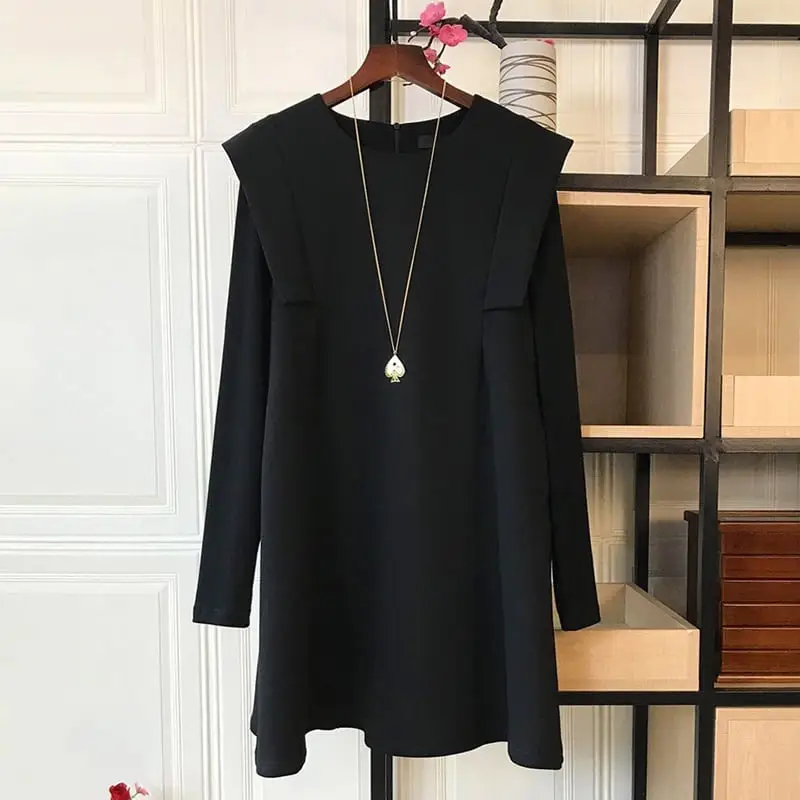 【ヨーコチャン】メルトンフリルコート　黒　フリル　レイヤード　36 ヨーコチャン】メルトンフリルコート 黒 フリル レイヤード 36