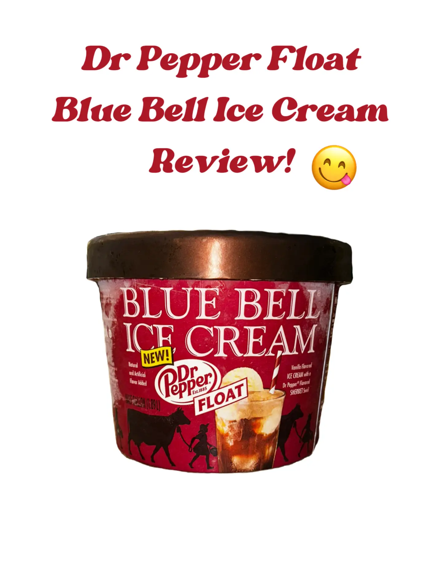 Dr Pepper Float Blue Bell ice cream