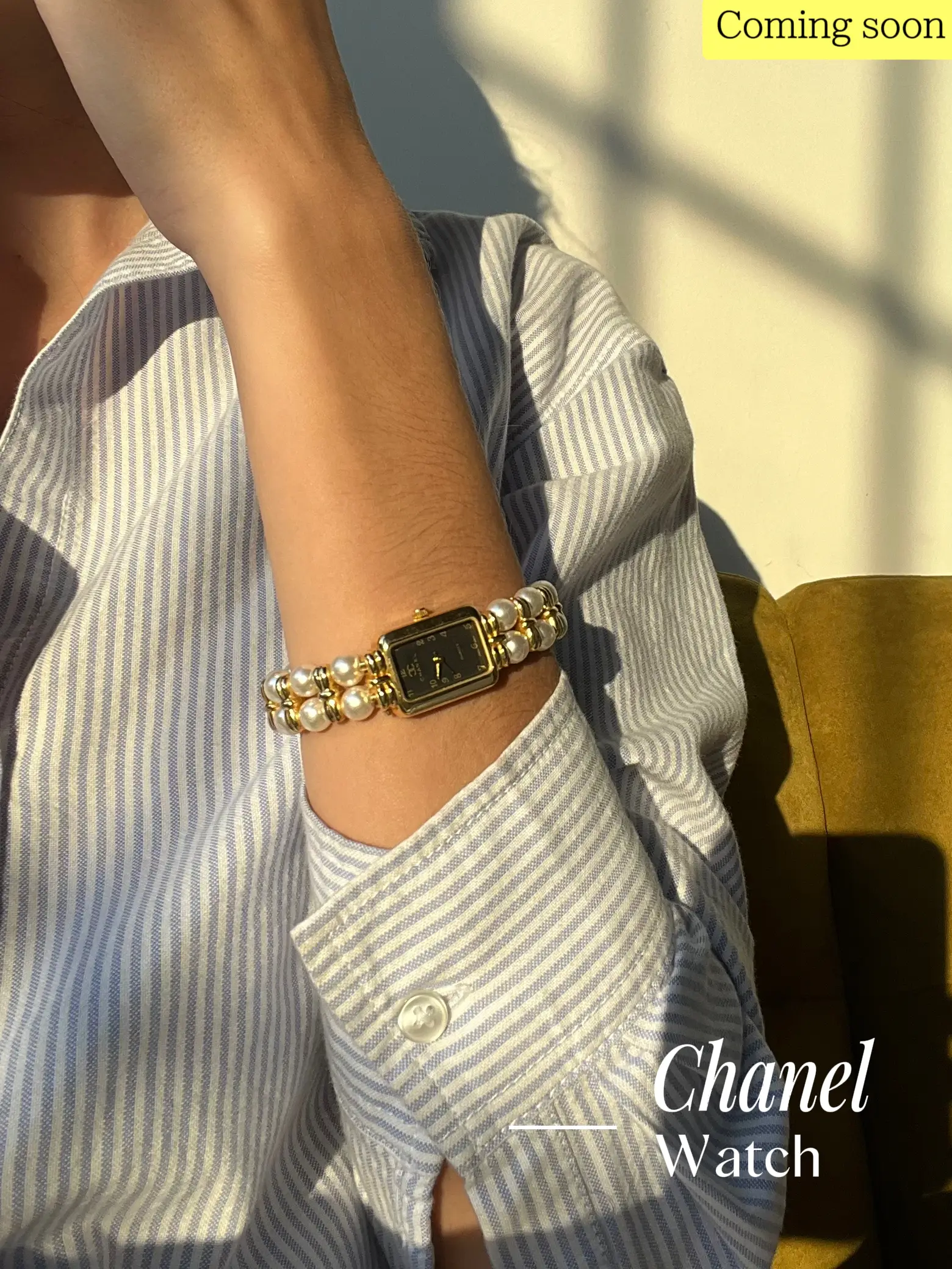 COMING SOON: Vintage Signed Chanel Watch Faux Pear