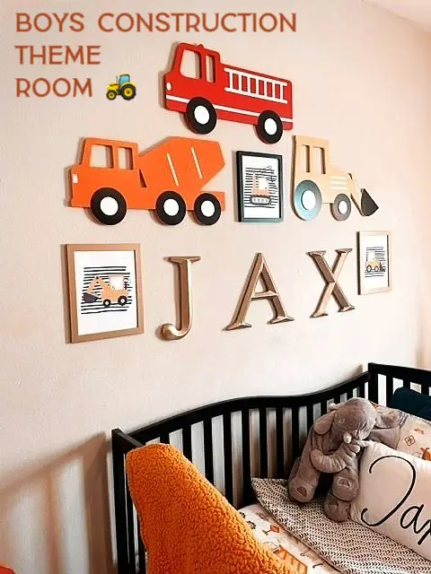 Construction store nursery decor