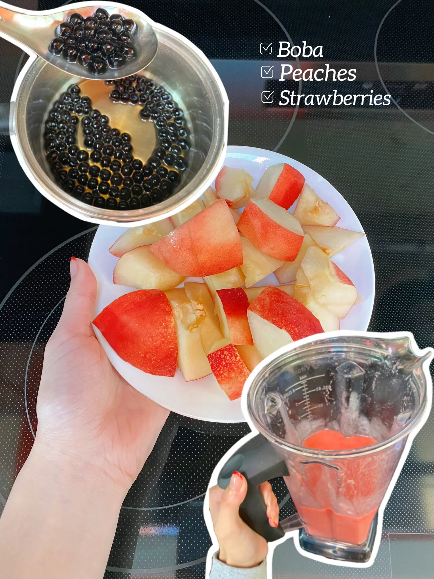 Strawberry Peach Smoothie - Renee Nicole's Kitchen