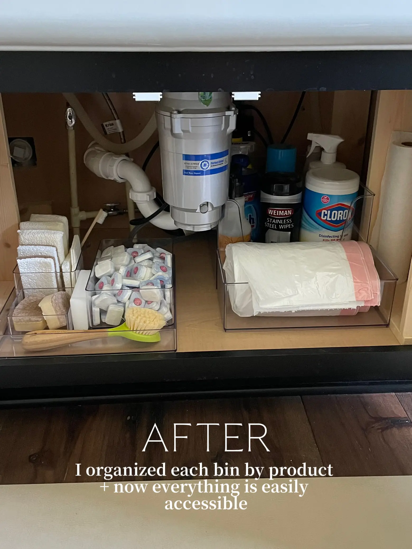 How to Organize Under the Kitchen Sink - Teresa Caruso