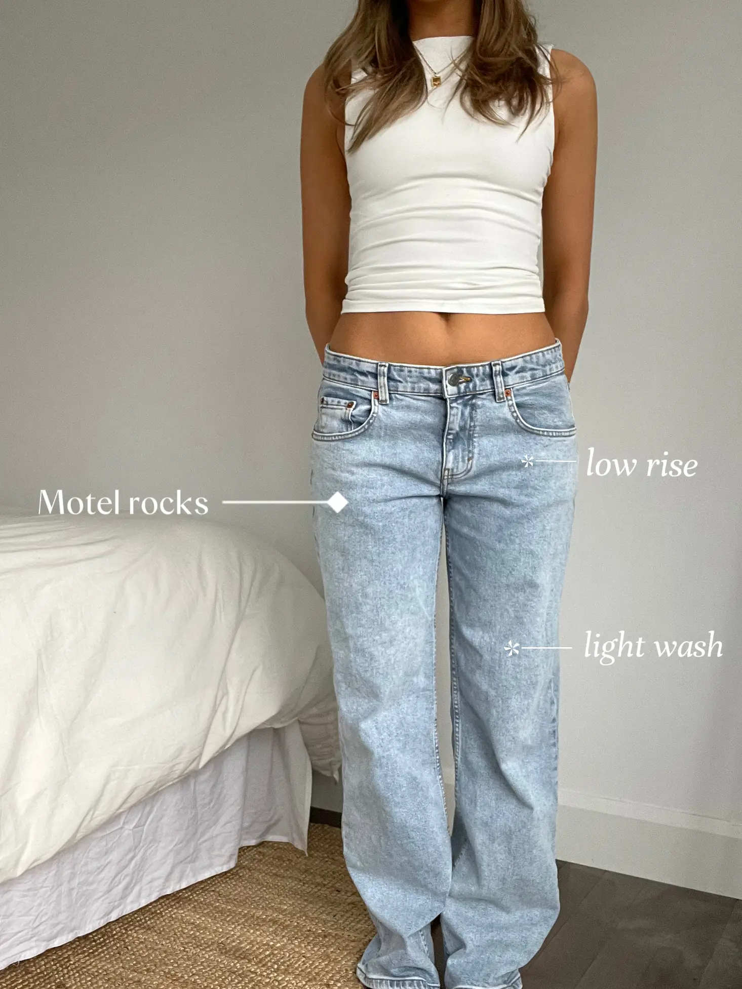 Parallel Jeans in White Wash