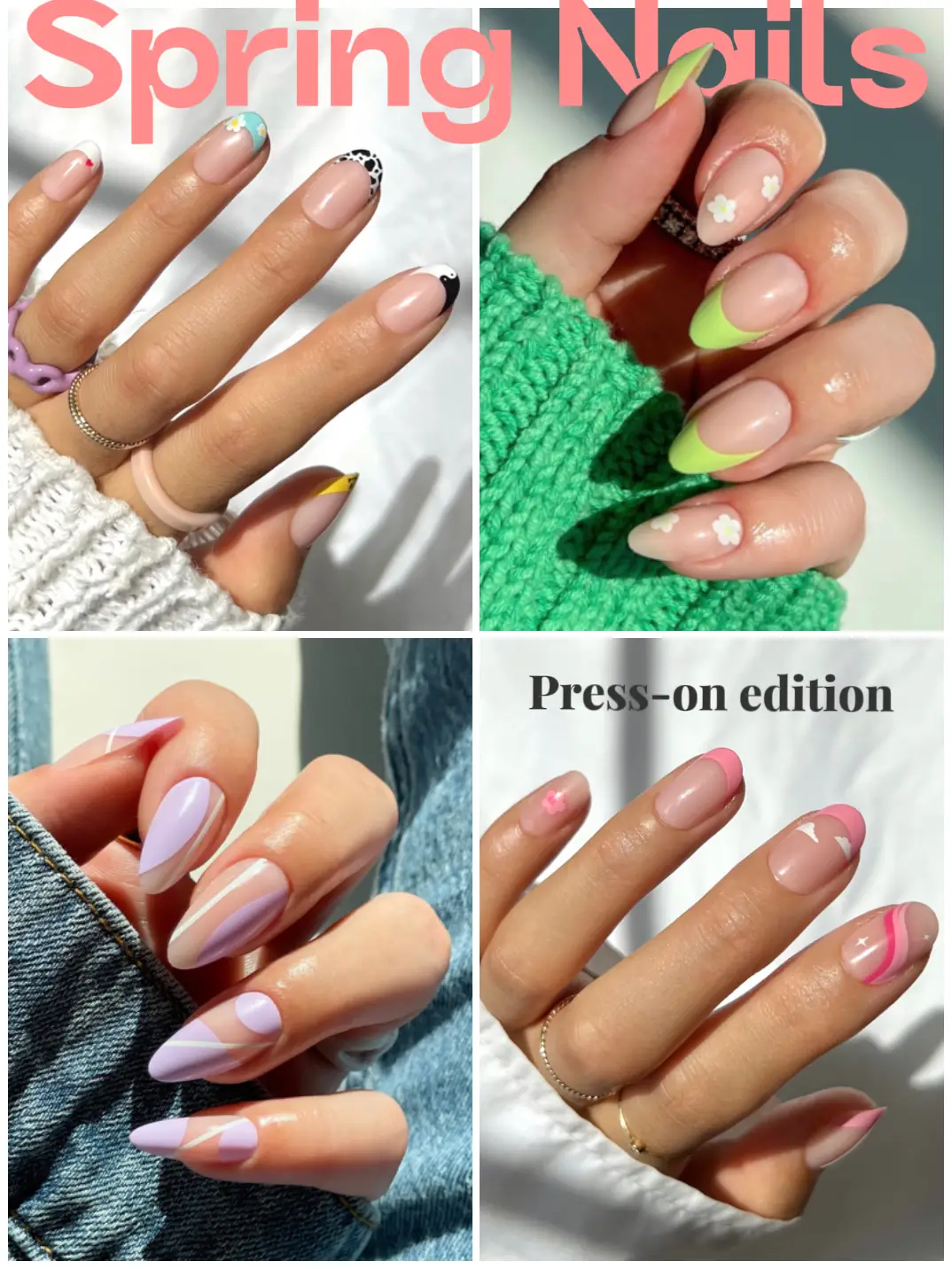 Press On Nails - Diamond French - Signet Beauty