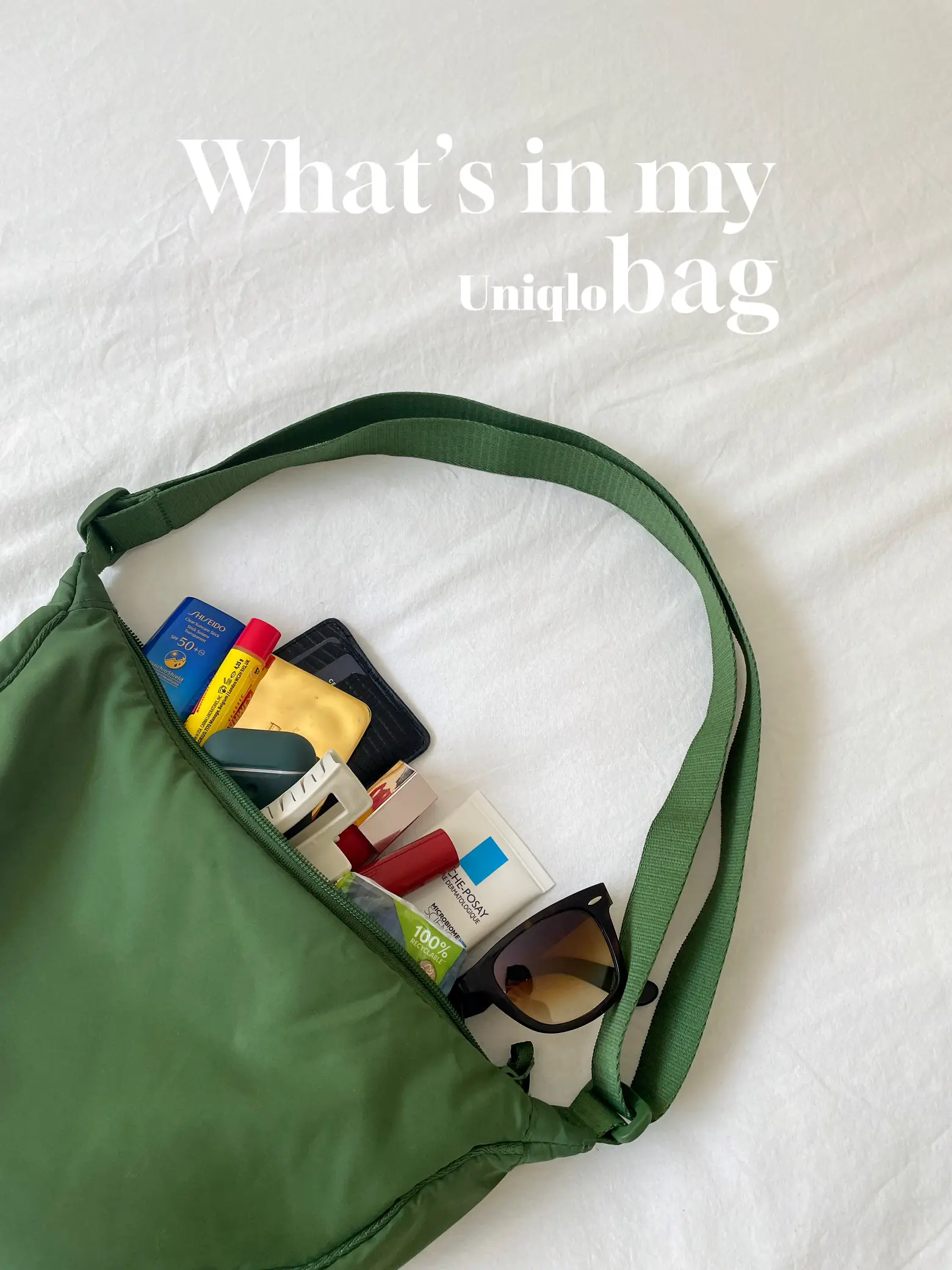 What's in my Uniqlo Mini Round Shoulder Bag, Gallery posted by Kirstie  Chan