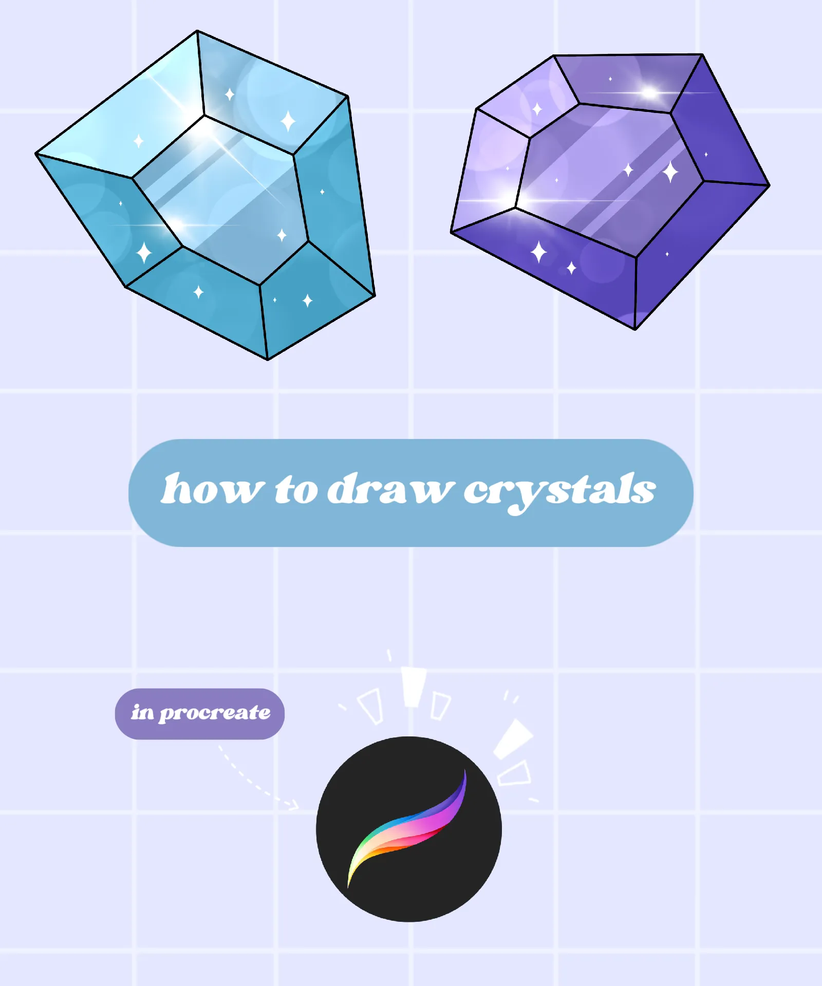 How to Draw Crystals 