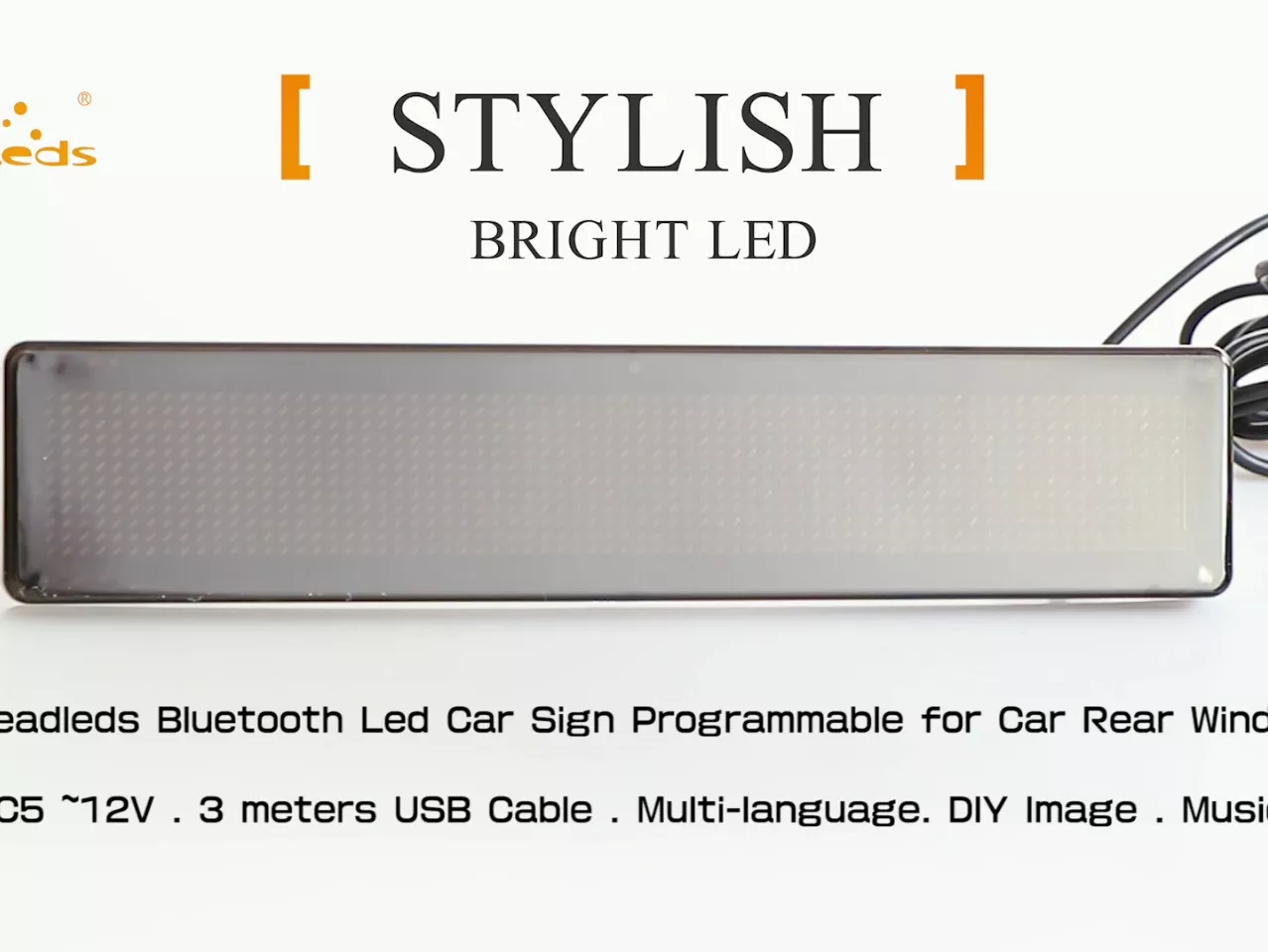  Leadleds LED Car Sign Message Board Bluetooth