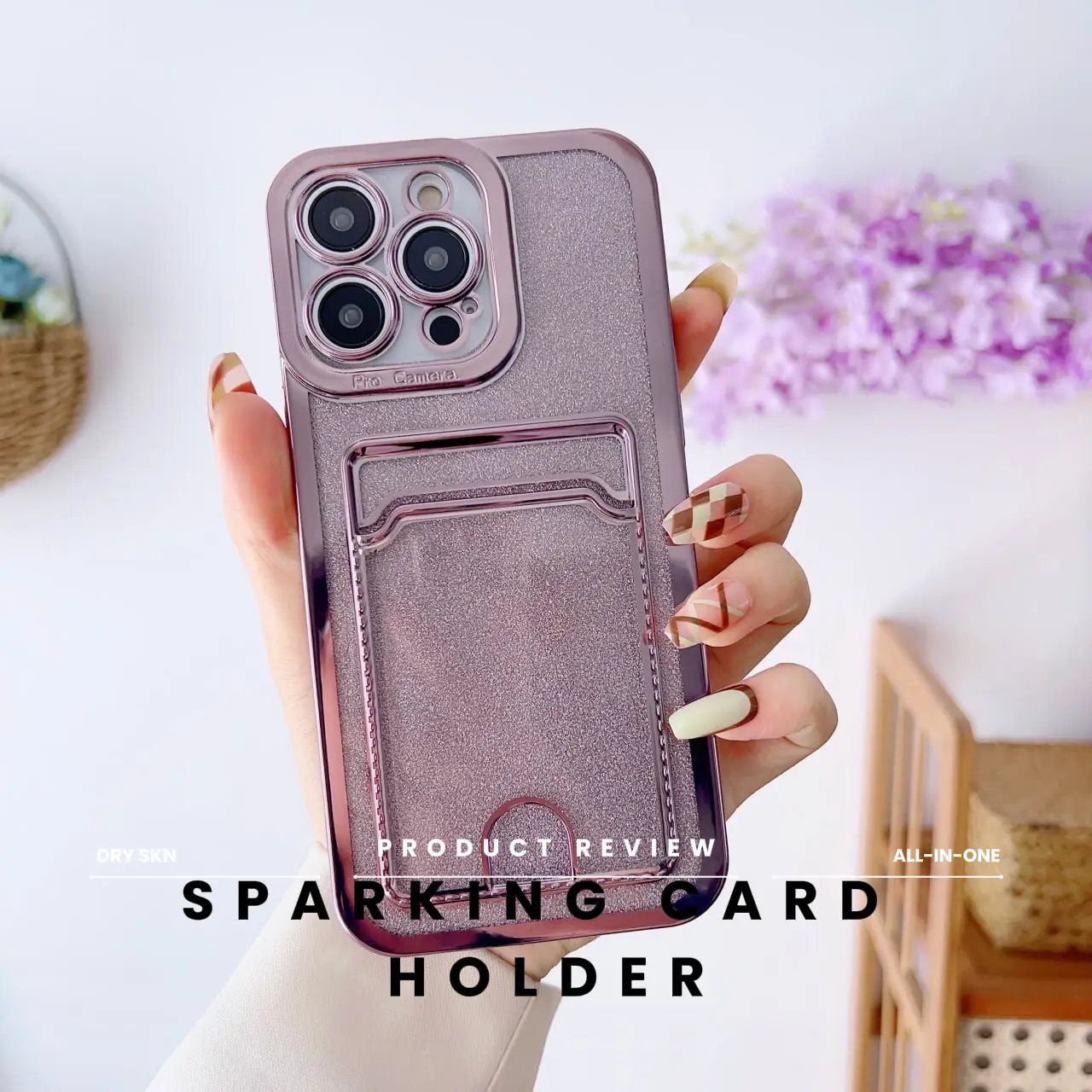 Glitter iPhone case with built in cardholder Gallery posted by