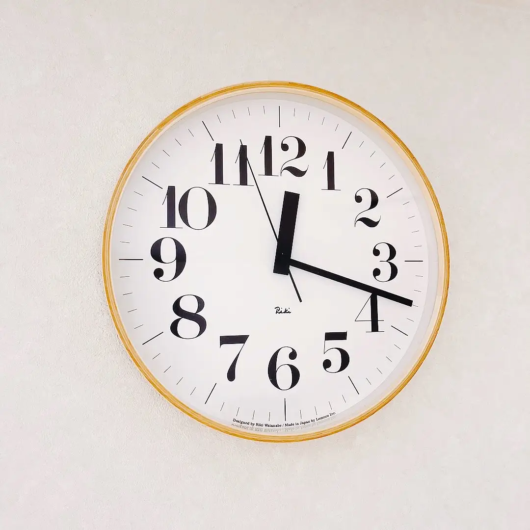 Rakuten purchase * 】 RIKI clock that ticks gentle time